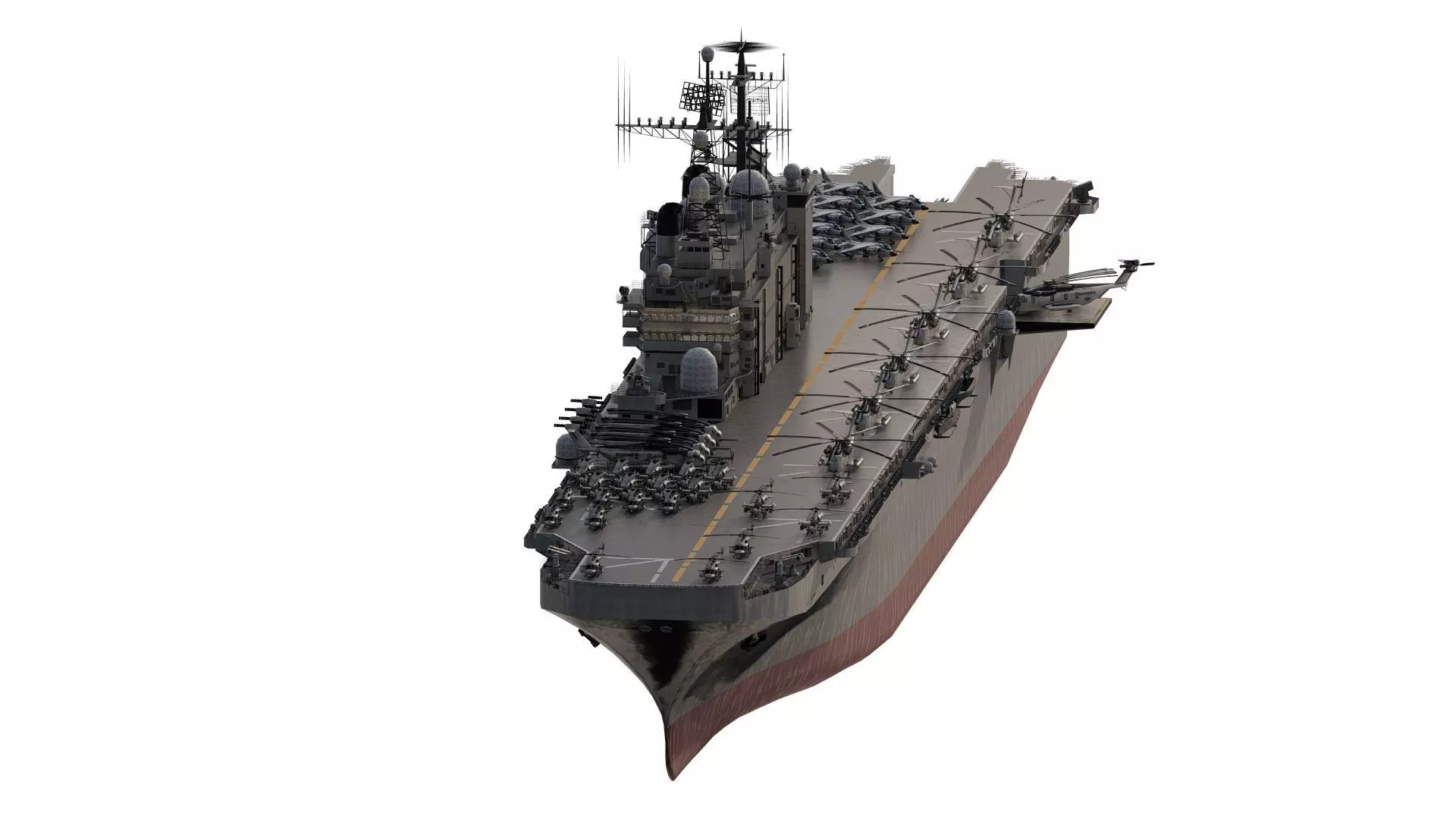 US navy  Amphibious Assault Ship 3D model_1