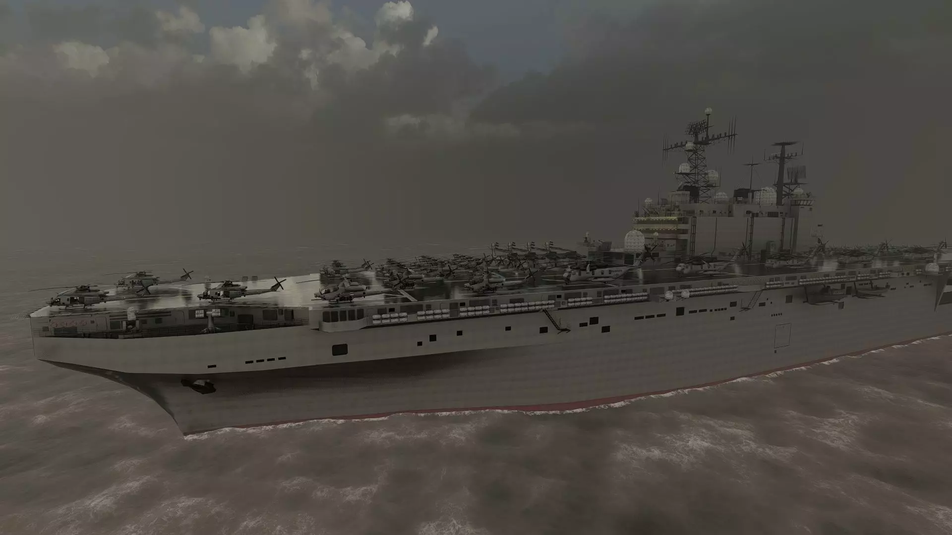 US navy  Amphibious Assault Ship 3D model_37