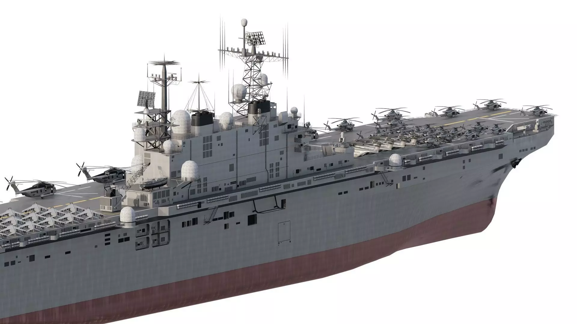 US navy  Amphibious Assault Ship 3D model_5