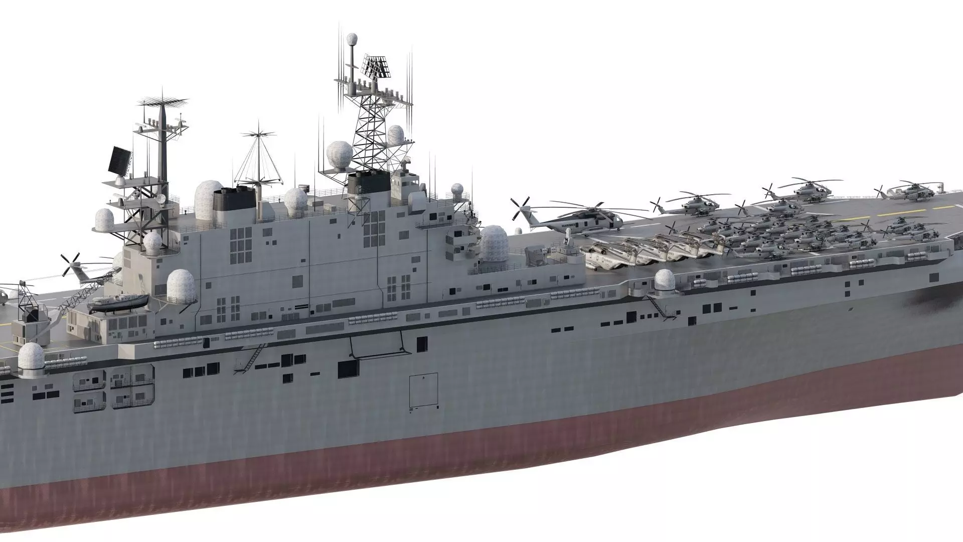 US navy  Amphibious Assault Ship 3D model_4