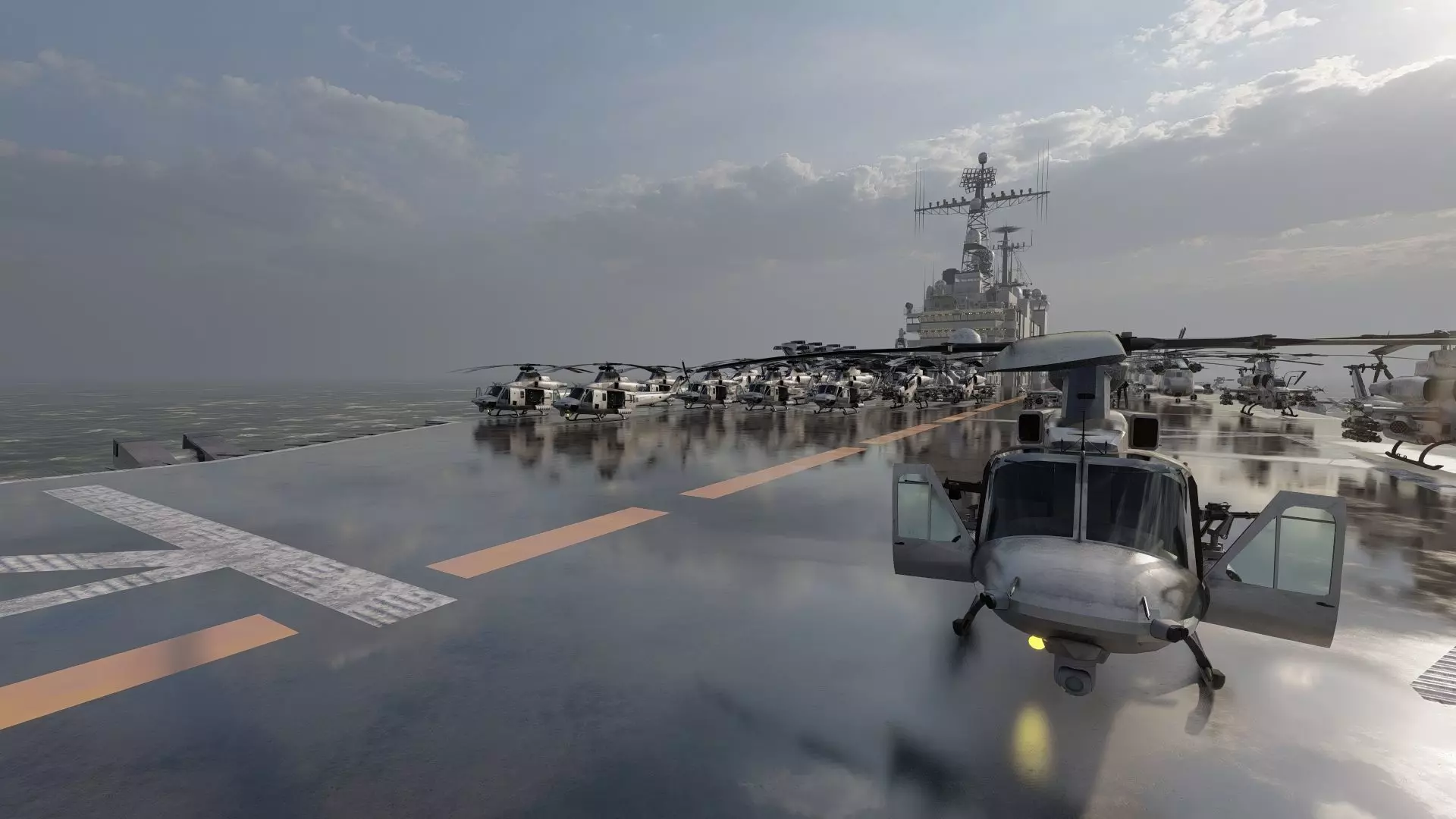 US navy  Amphibious Assault Ship 3D model_26
