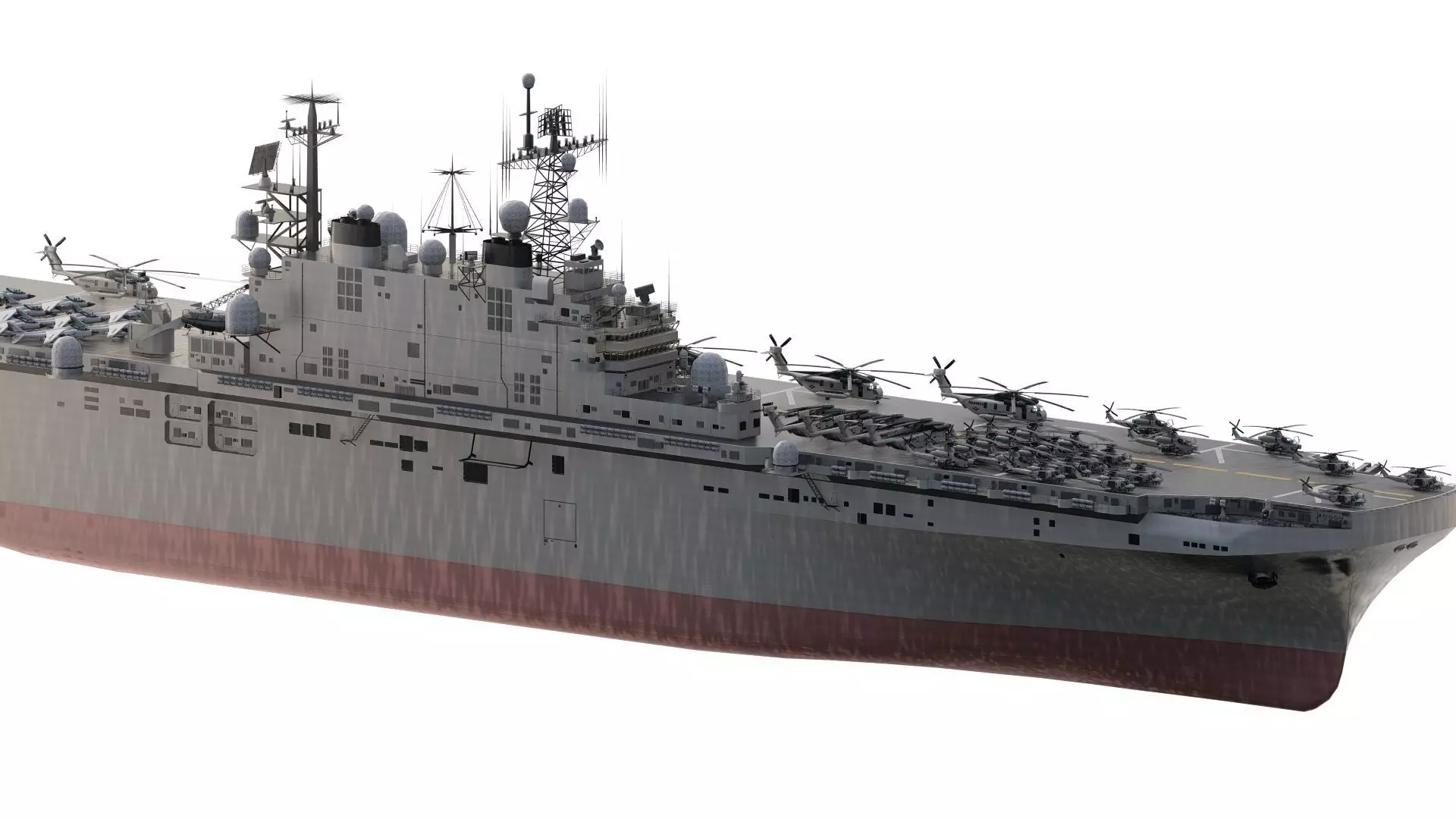 US navy  Amphibious Assault Ship 3D model_3
