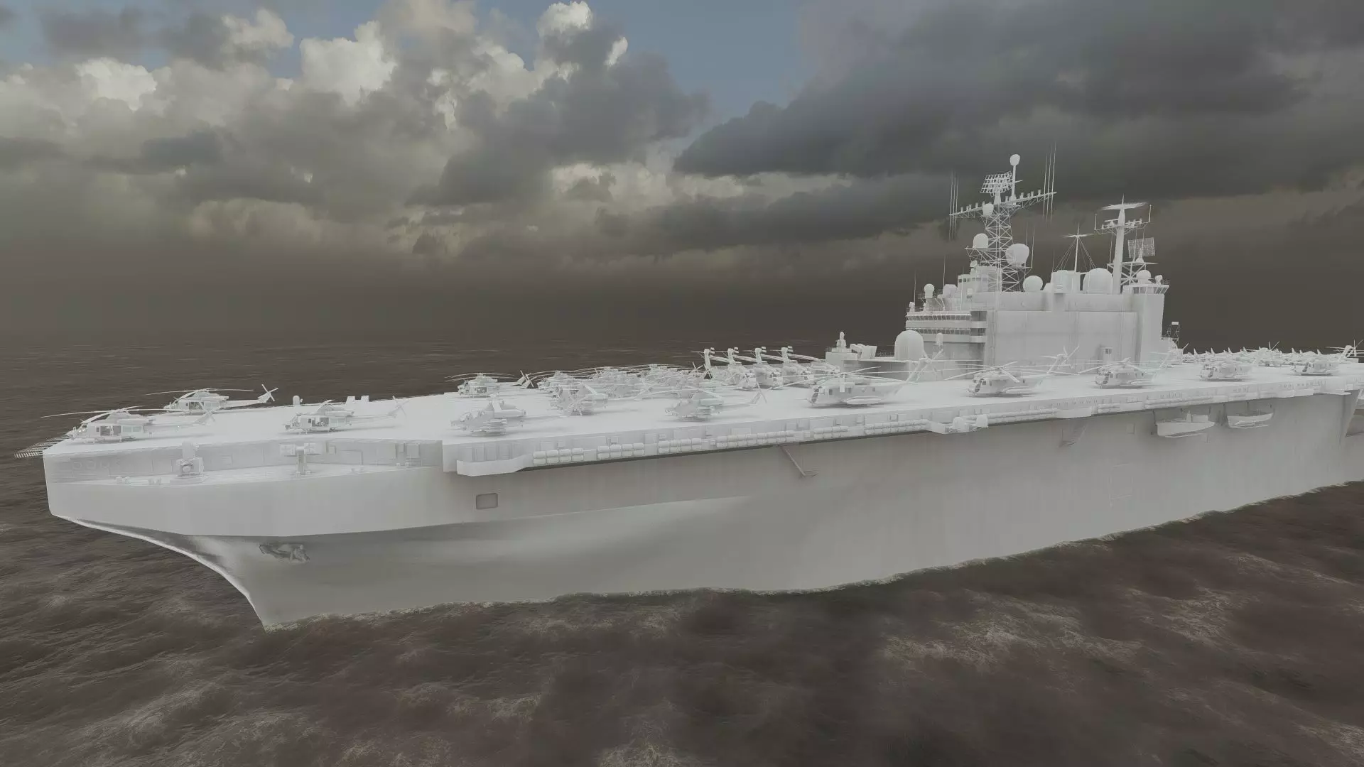 US navy  Amphibious Assault Ship 3D model_38