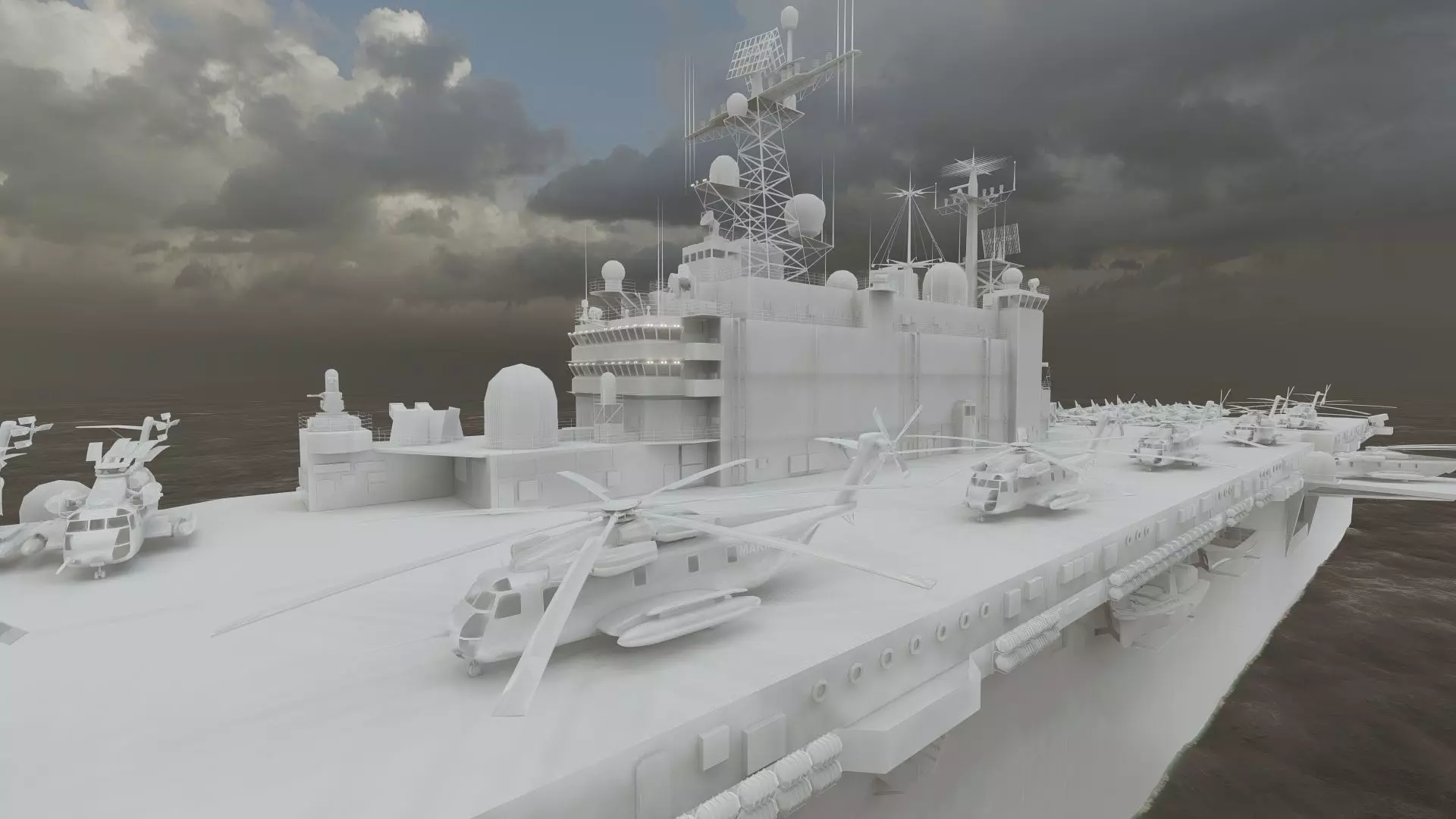 US navy  Amphibious Assault Ship 3D model_41