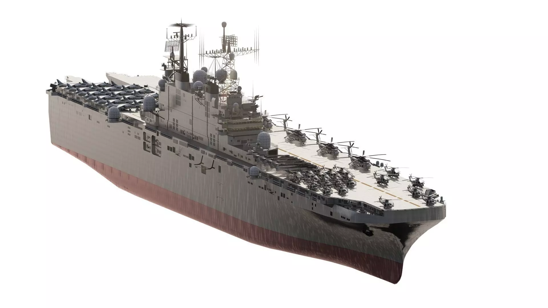 US navy  Amphibious Assault Ship 3D model_2