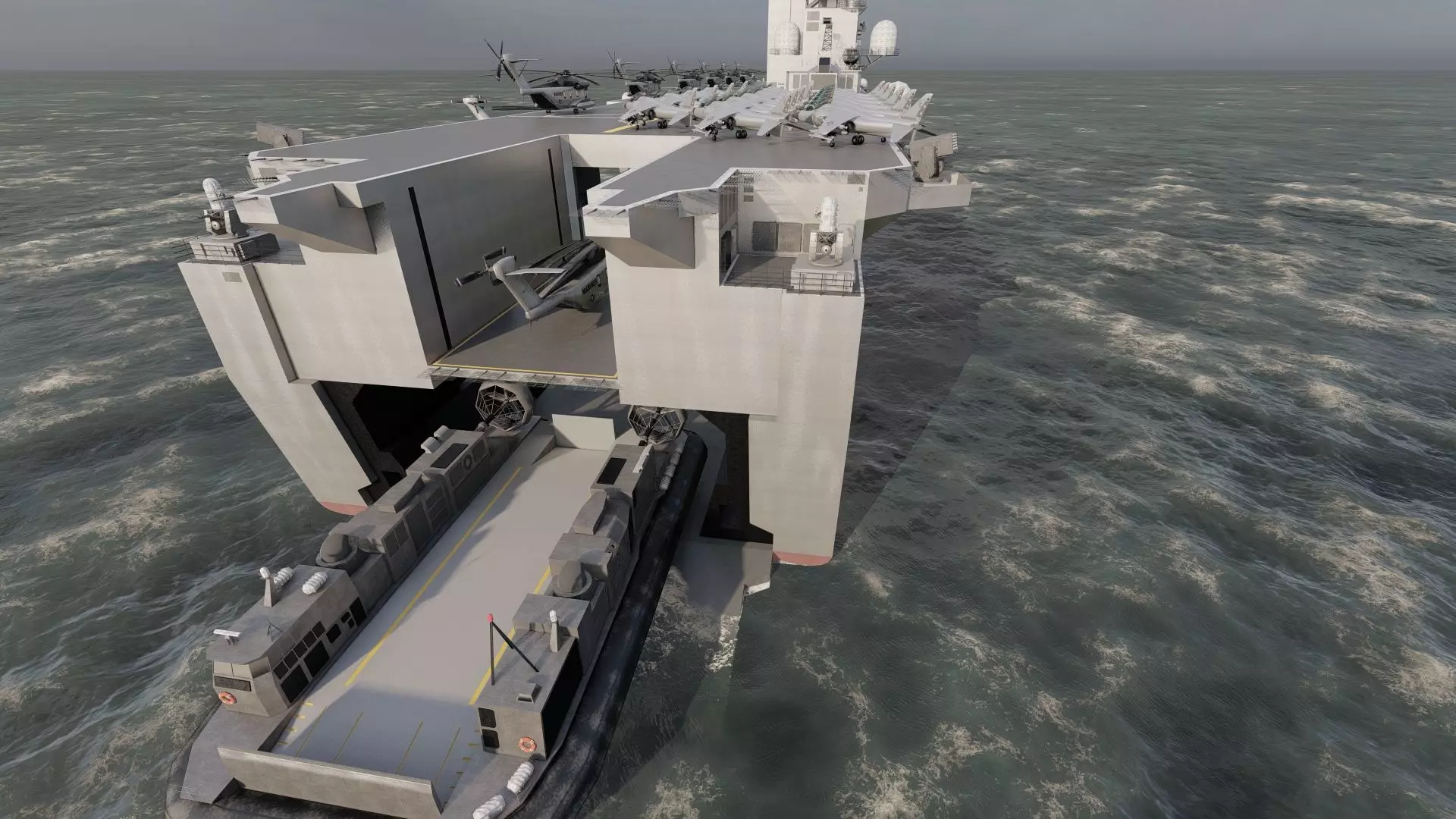 US navy  Amphibious Assault Ship 3D model_16