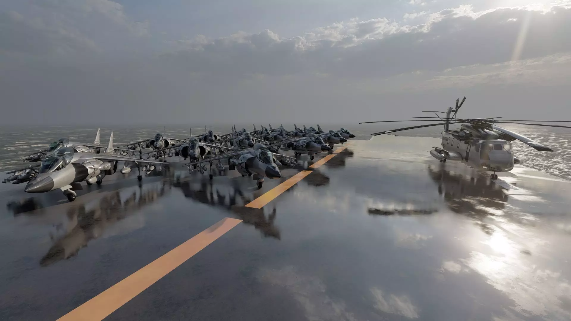 US navy  Amphibious Assault Ship 3D model_35