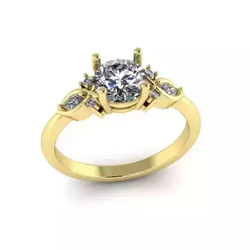 Solitaire engagement rings Model 7799