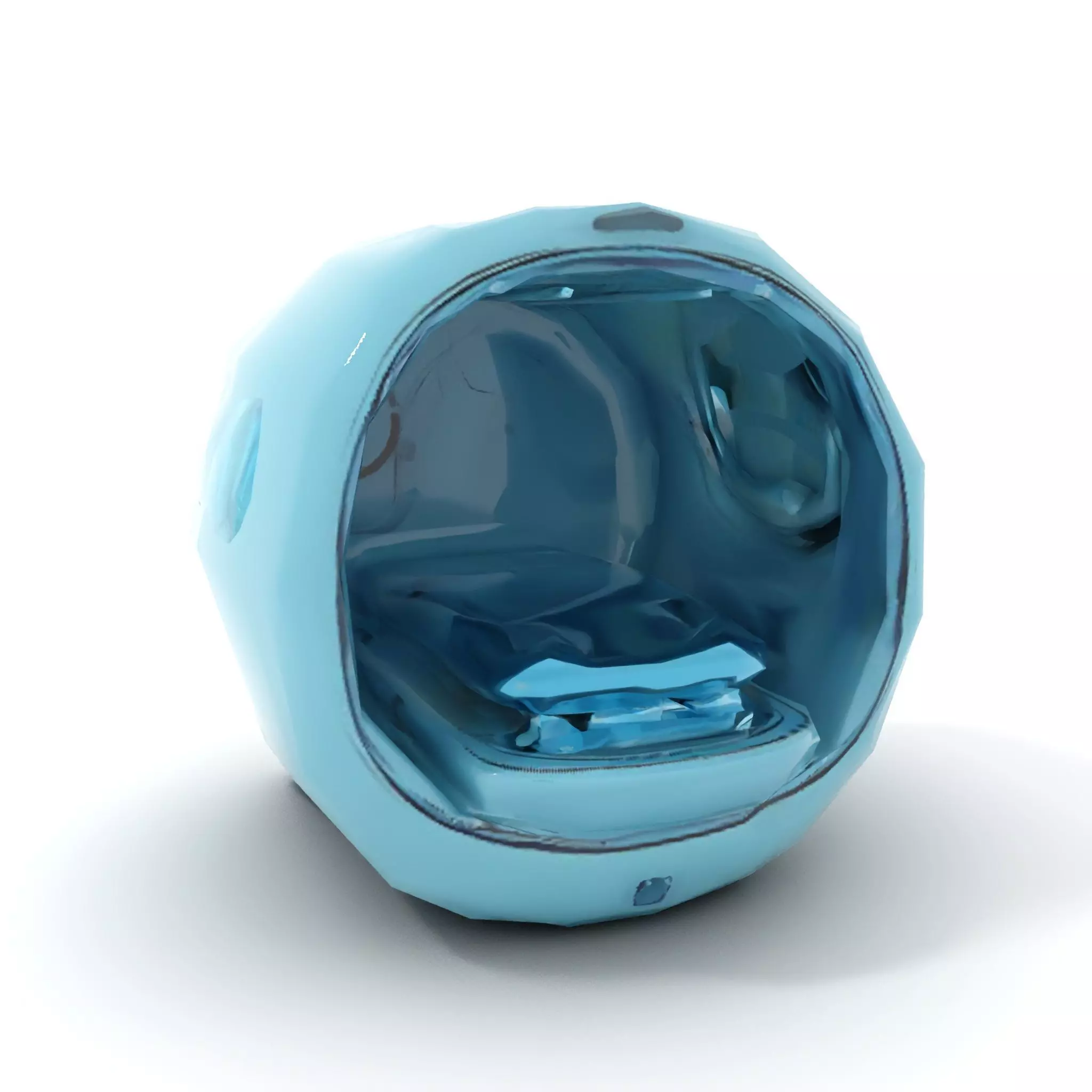 Futuristic Medical Capsule Model Pack with LED Lights Low-poly 3D model_16