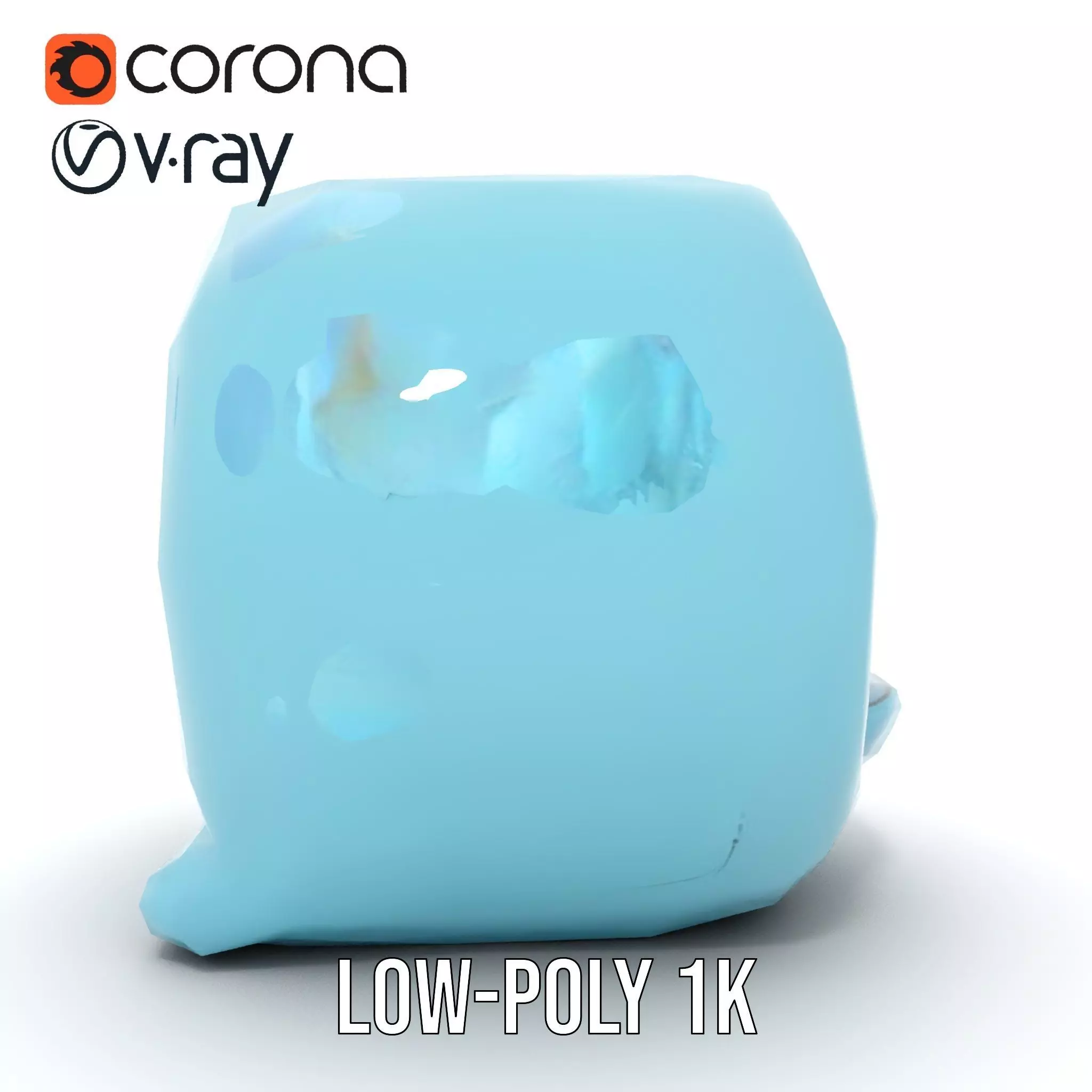 Futuristic Medical Capsule Model Pack with LED Lights Low-poly 3D model_8