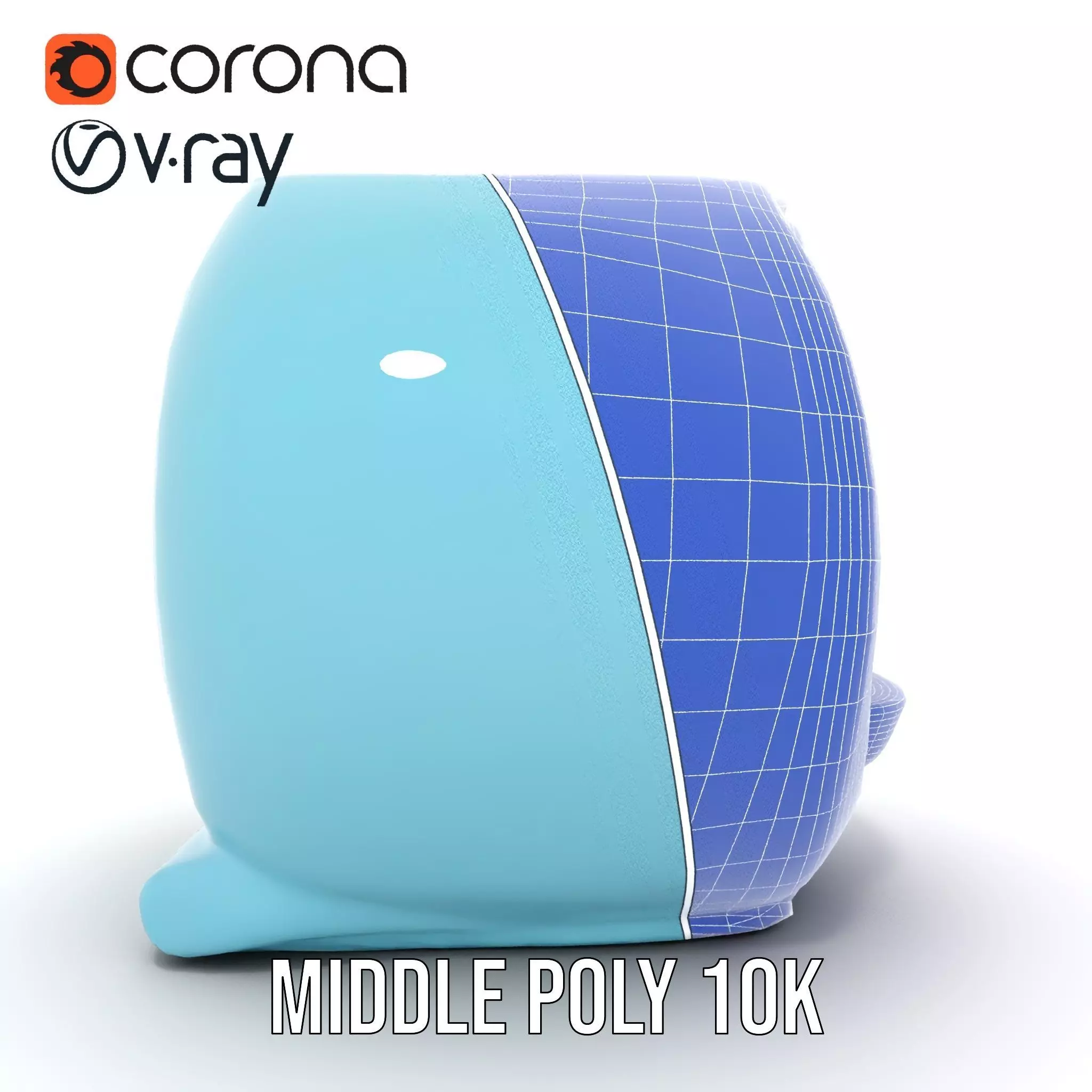 Futuristic Medical Capsule Model Pack with LED Lights Low-poly 3D model_30