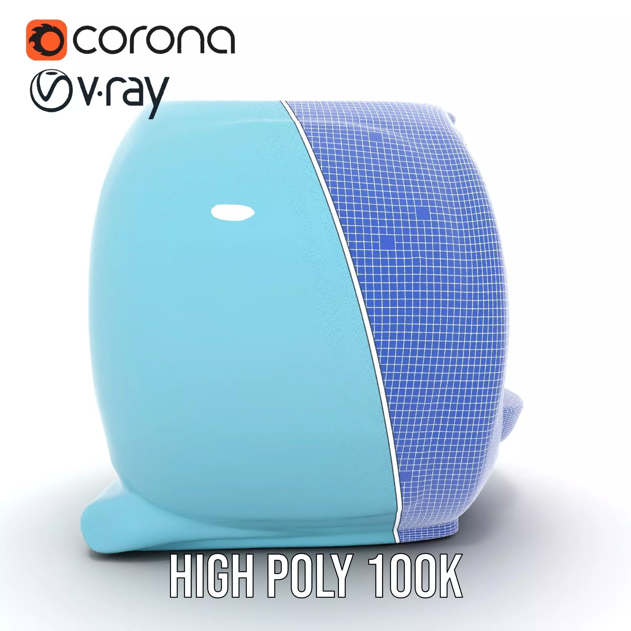 Futuristic Medical Capsule Model Pack with LED Lights Low-poly 3D model_34