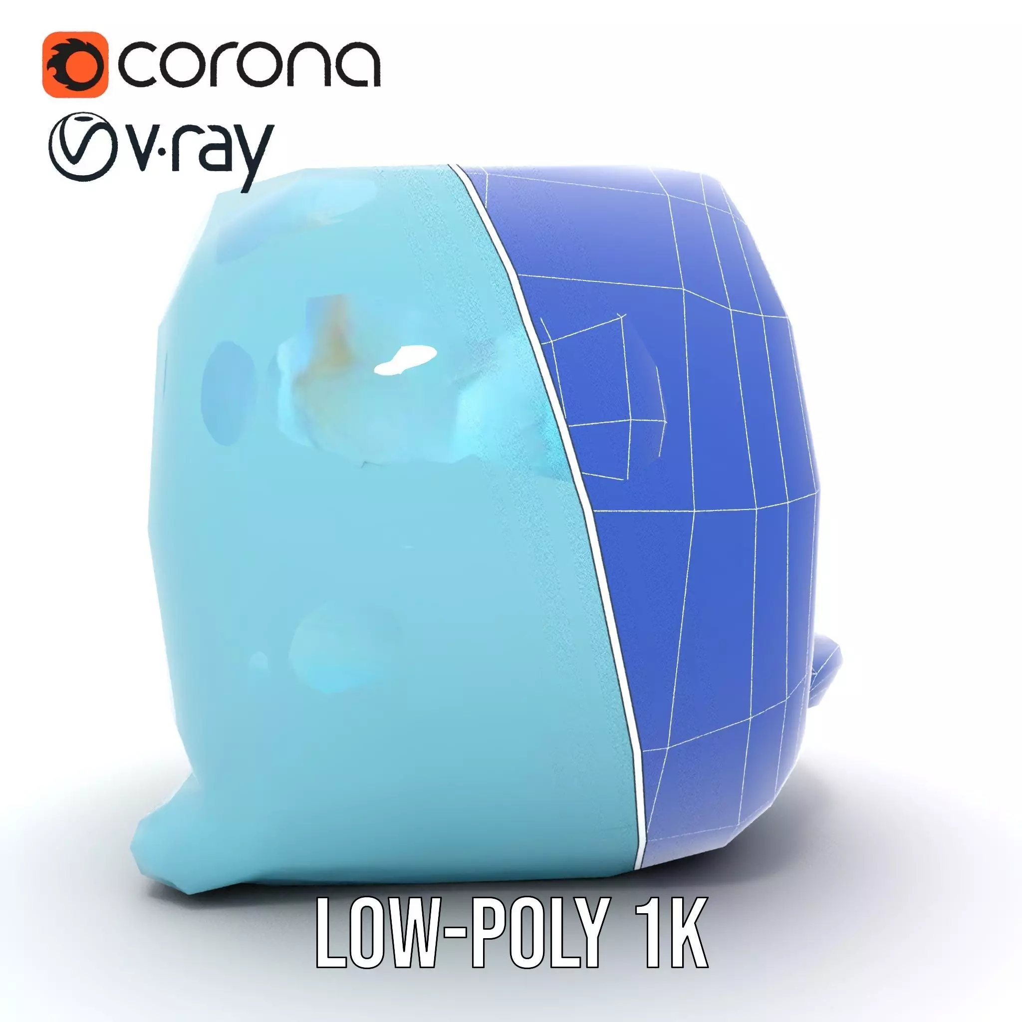 Futuristic Medical Capsule Model Pack with LED Lights Low-poly 3D model_31