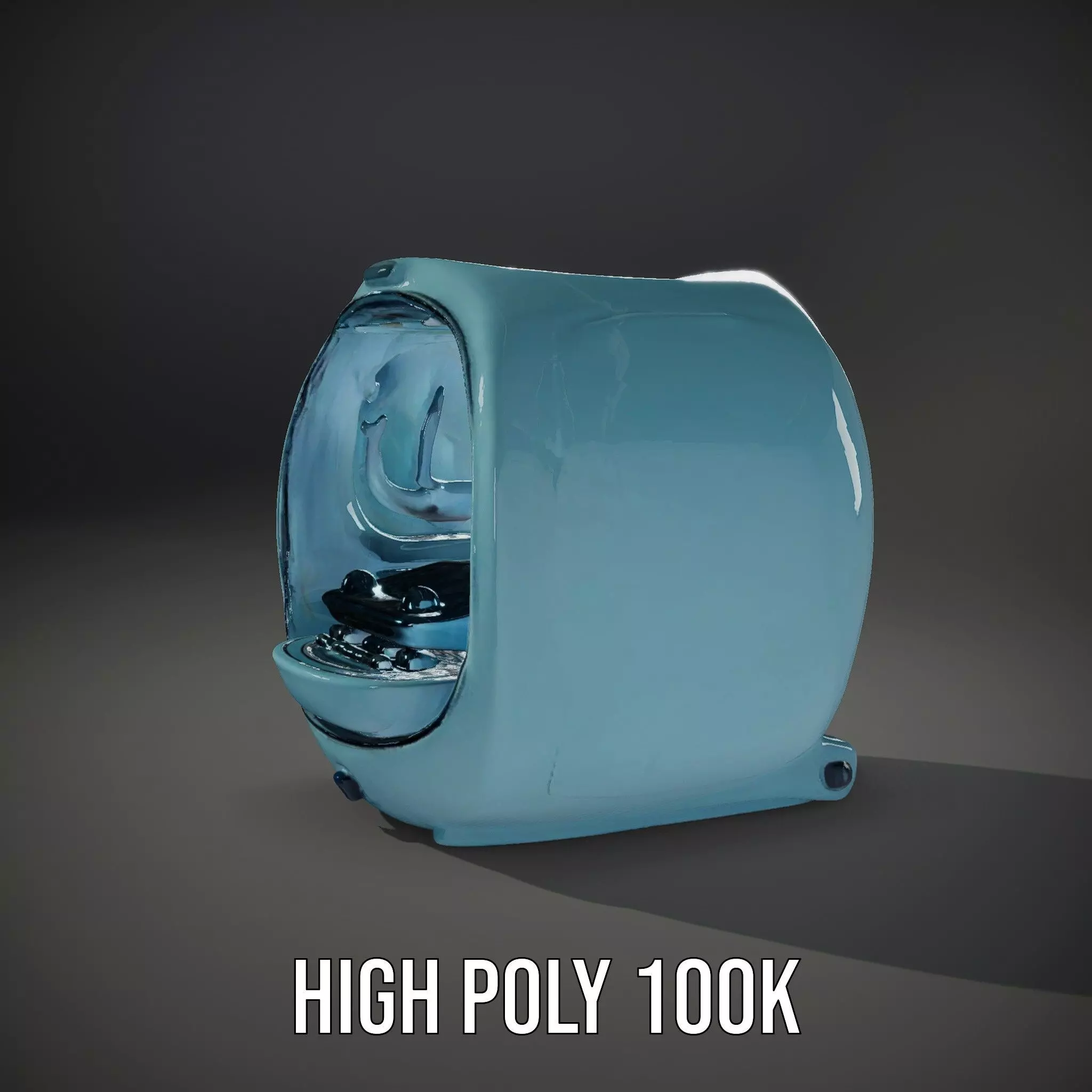 Futuristic Medical Capsule Model Pack with LED Lights Low-poly 3D model_20