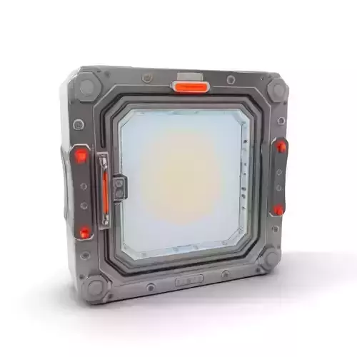 Futuristic Space Door with LED model pack