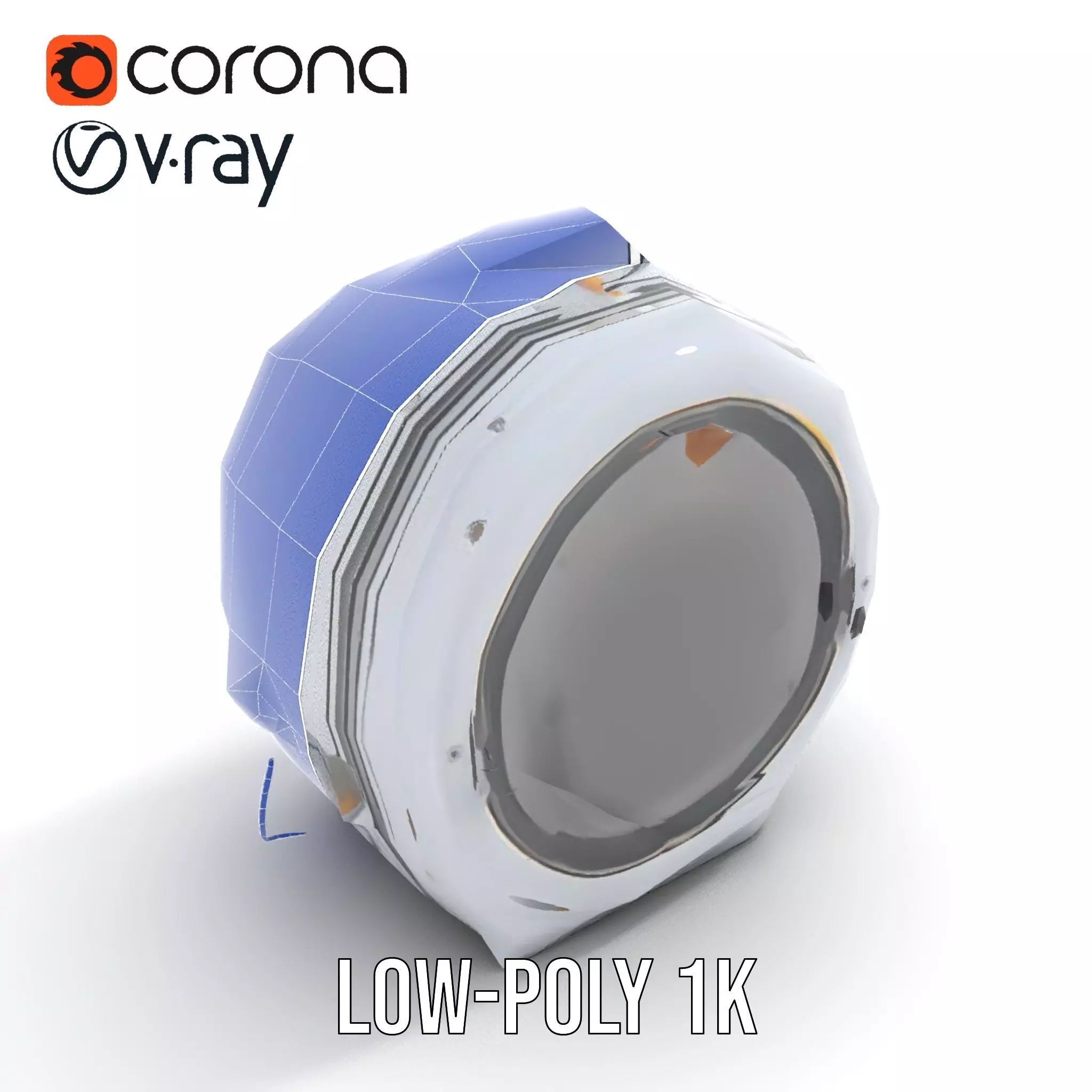 Futuristic Capsule Interior Model Pack Low-poly 3D model_31