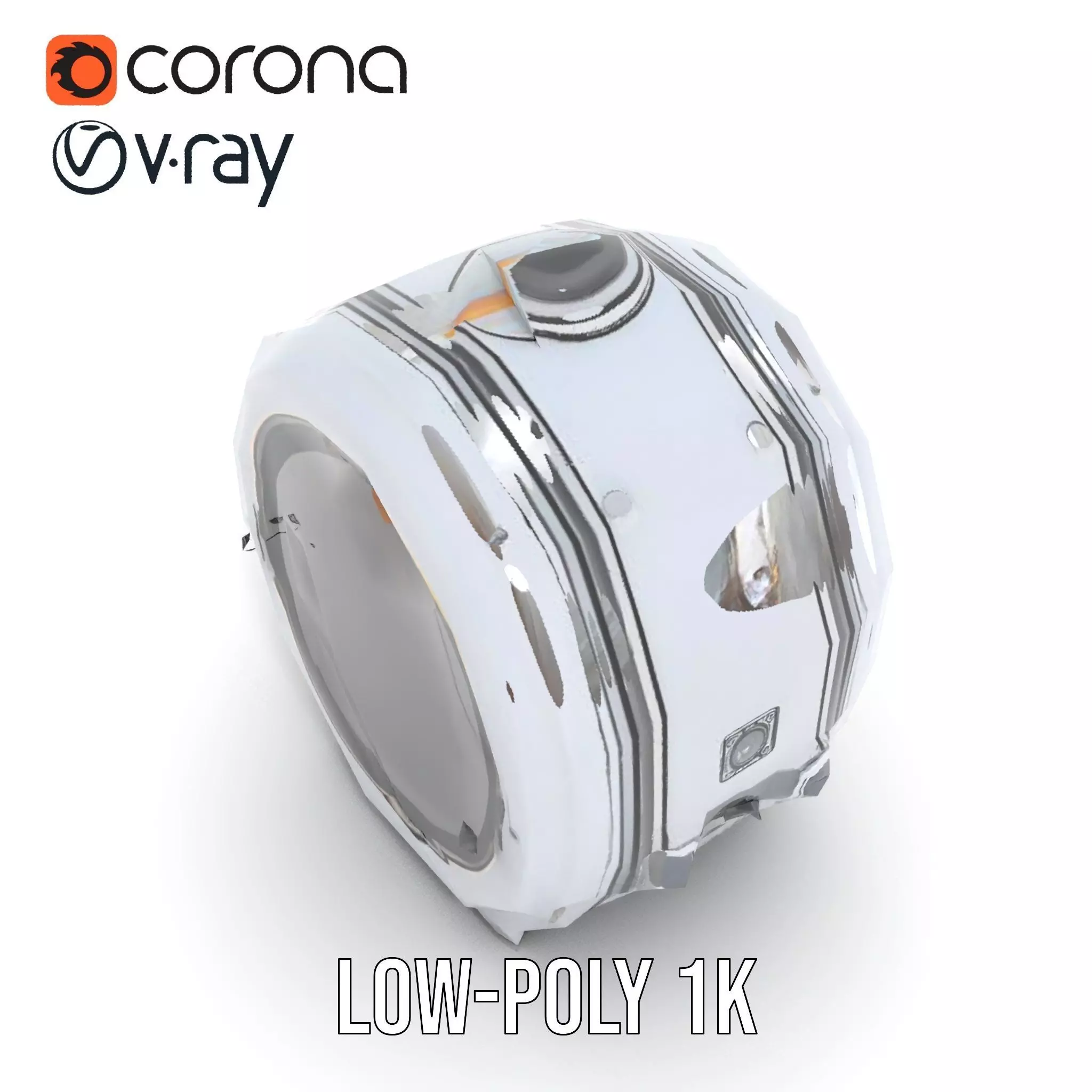 Futuristic Capsule Interior Model Pack Low-poly 3D model_10