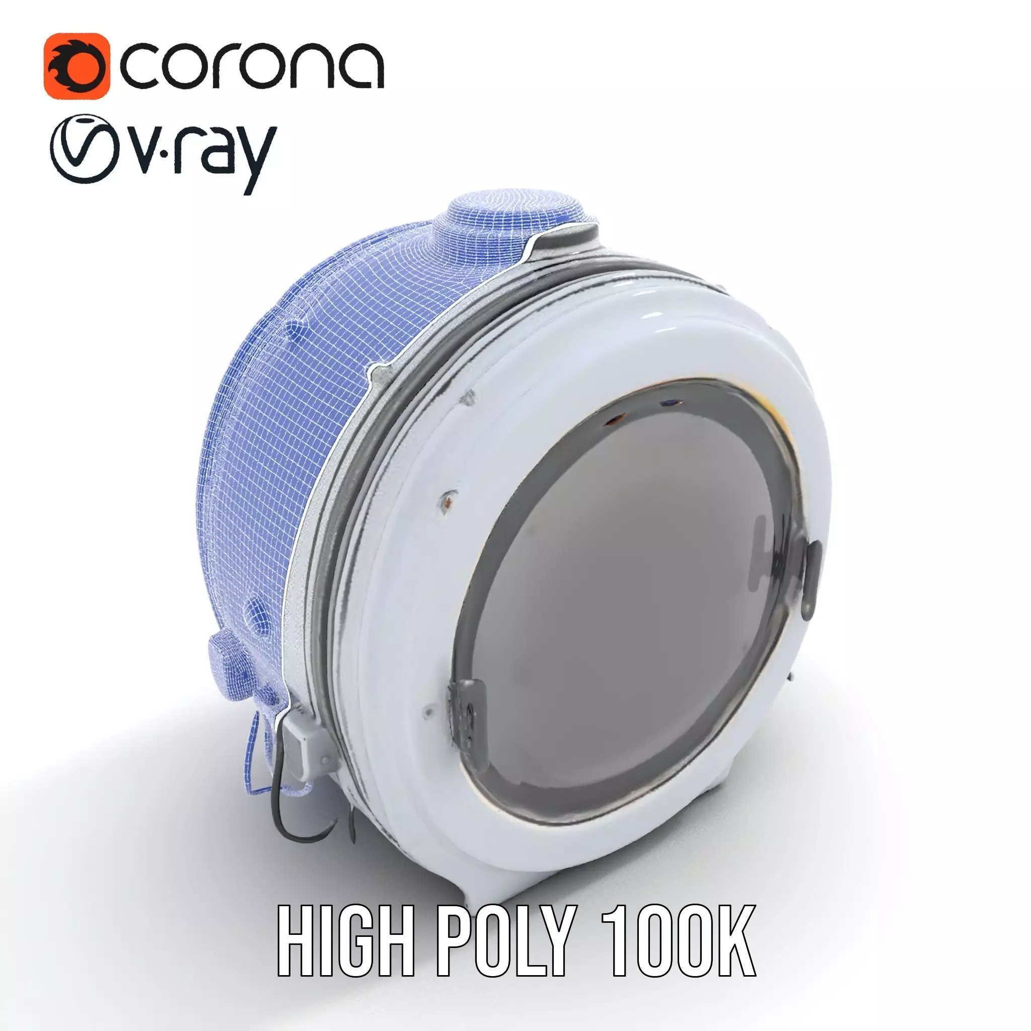 Futuristic Capsule Interior Model Pack Low-poly 3D model_32