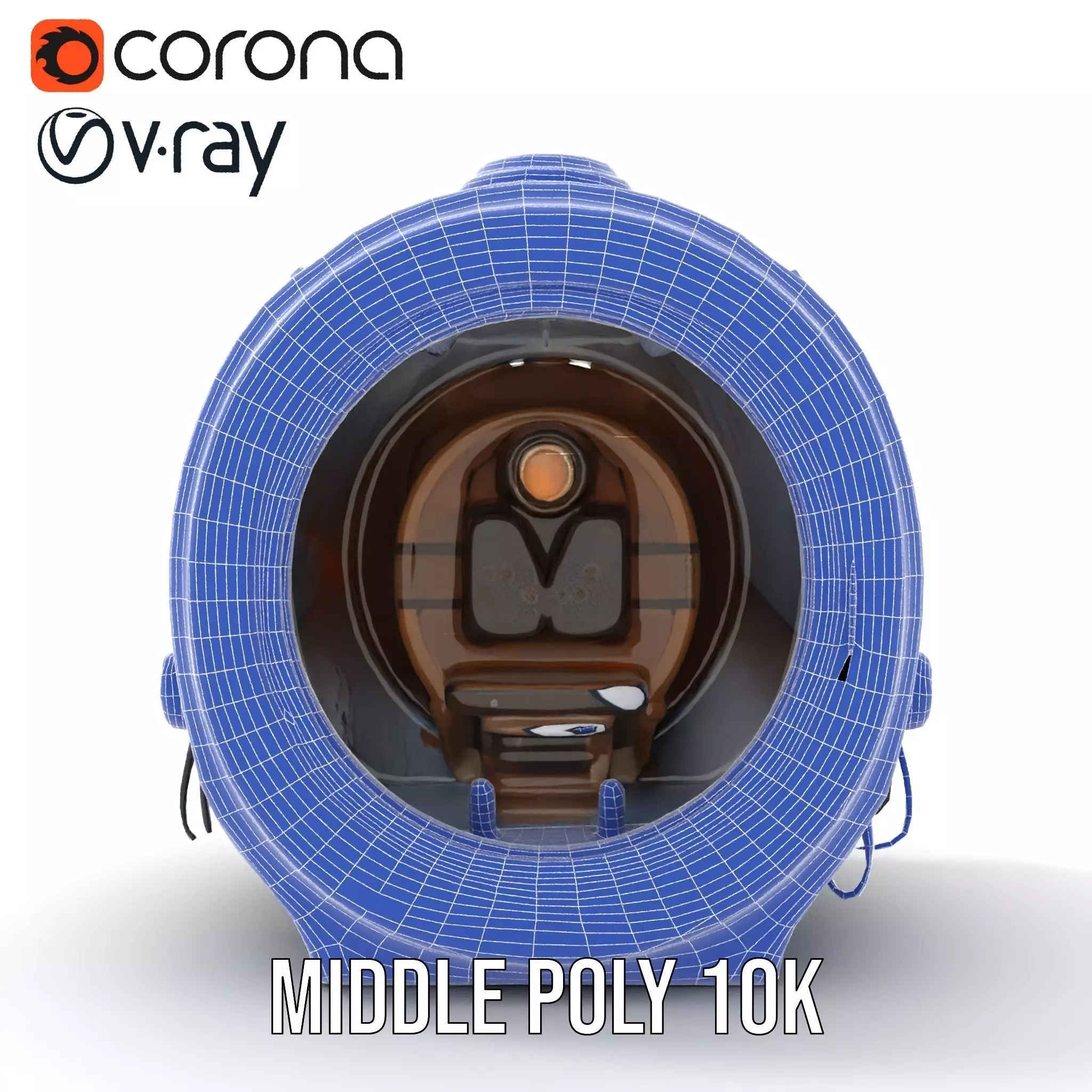 Futuristic Capsule Interior Model Pack Low-poly 3D model_27