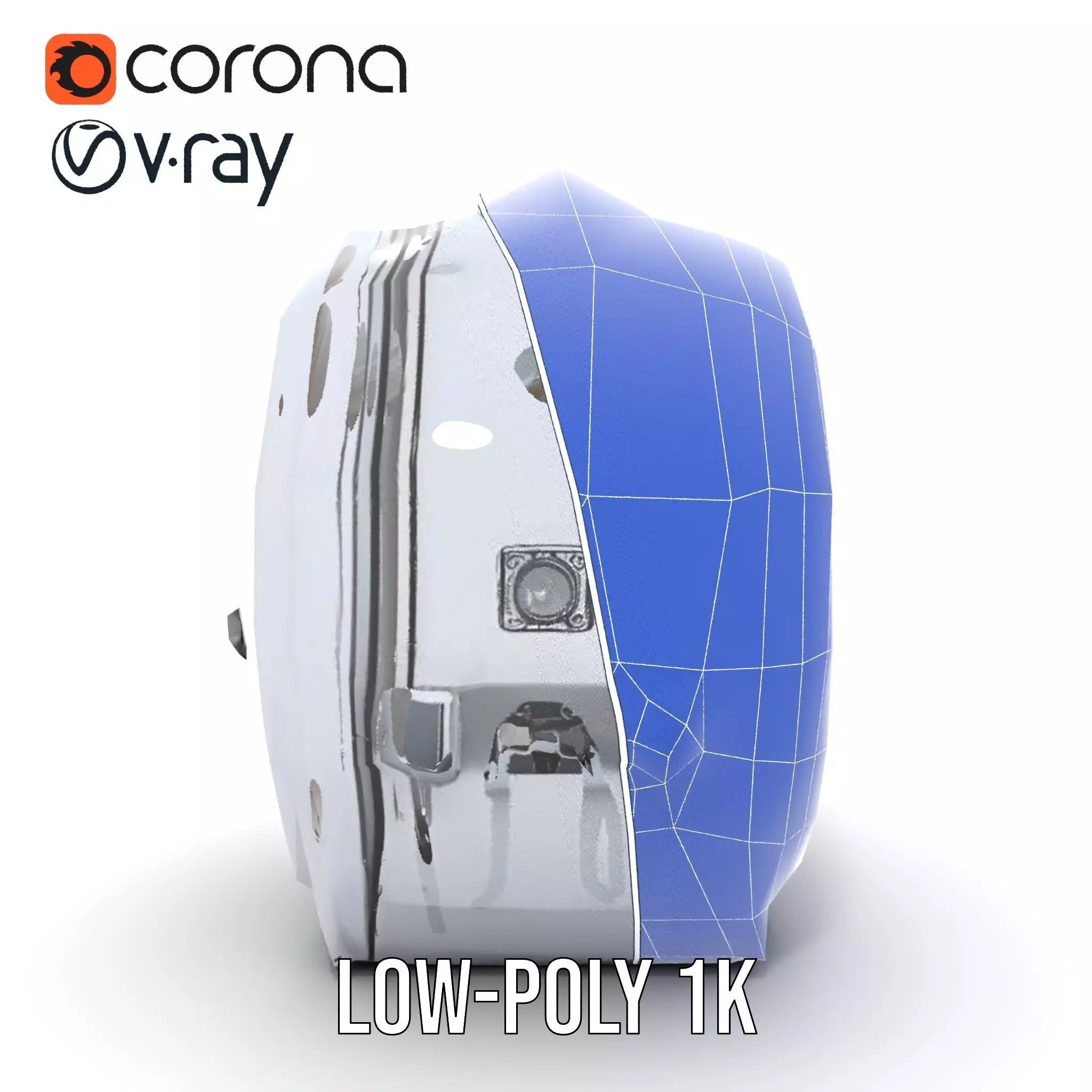 Futuristic Capsule Interior Model Pack Low-poly 3D model_22