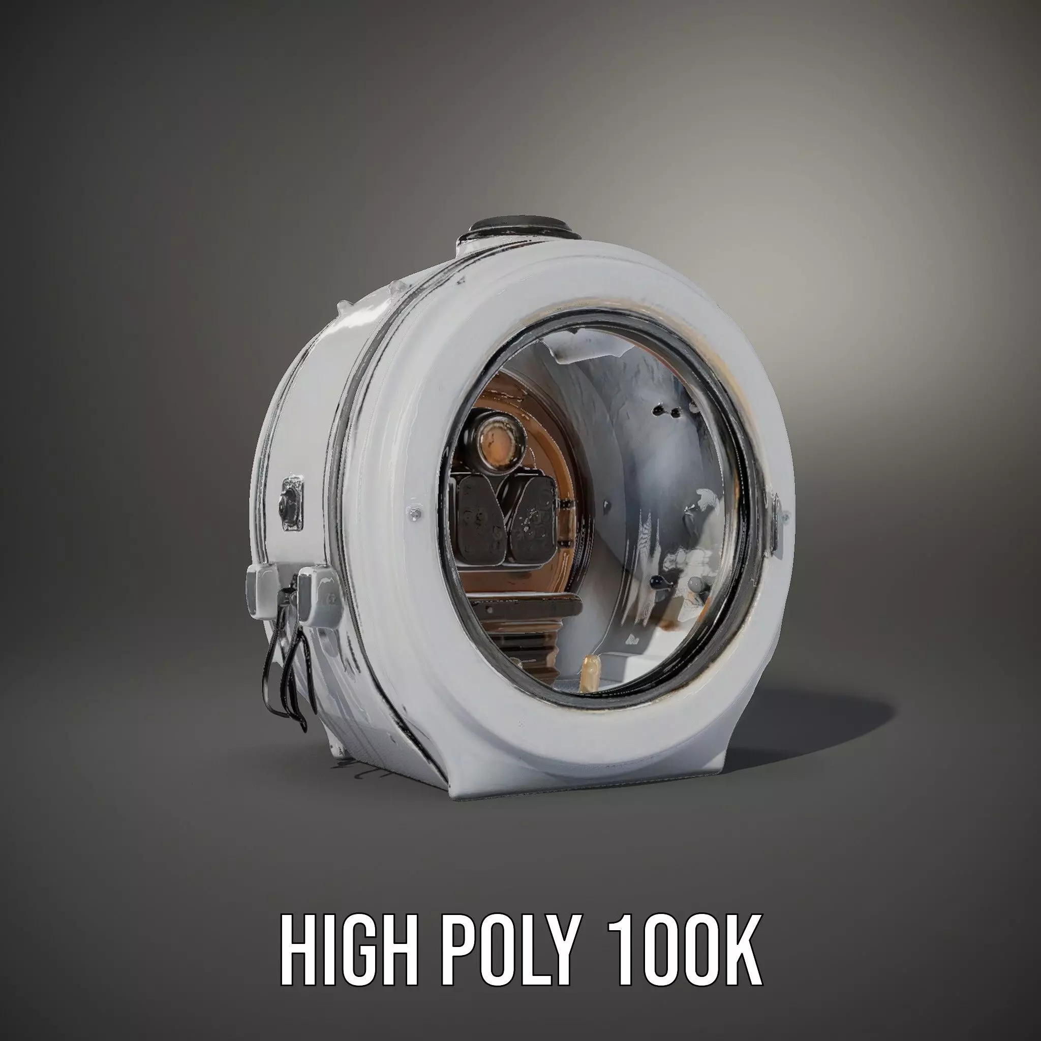 Futuristic Capsule Interior Model Pack Low-poly 3D model_26