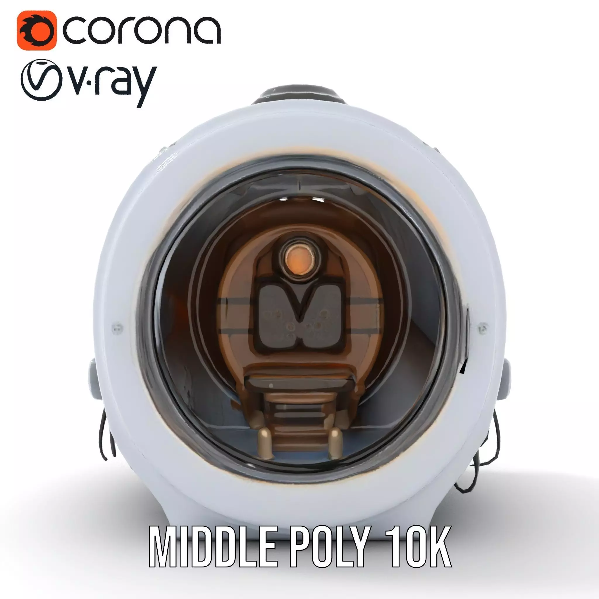 Futuristic Capsule Interior Model Pack Low-poly 3D model_9