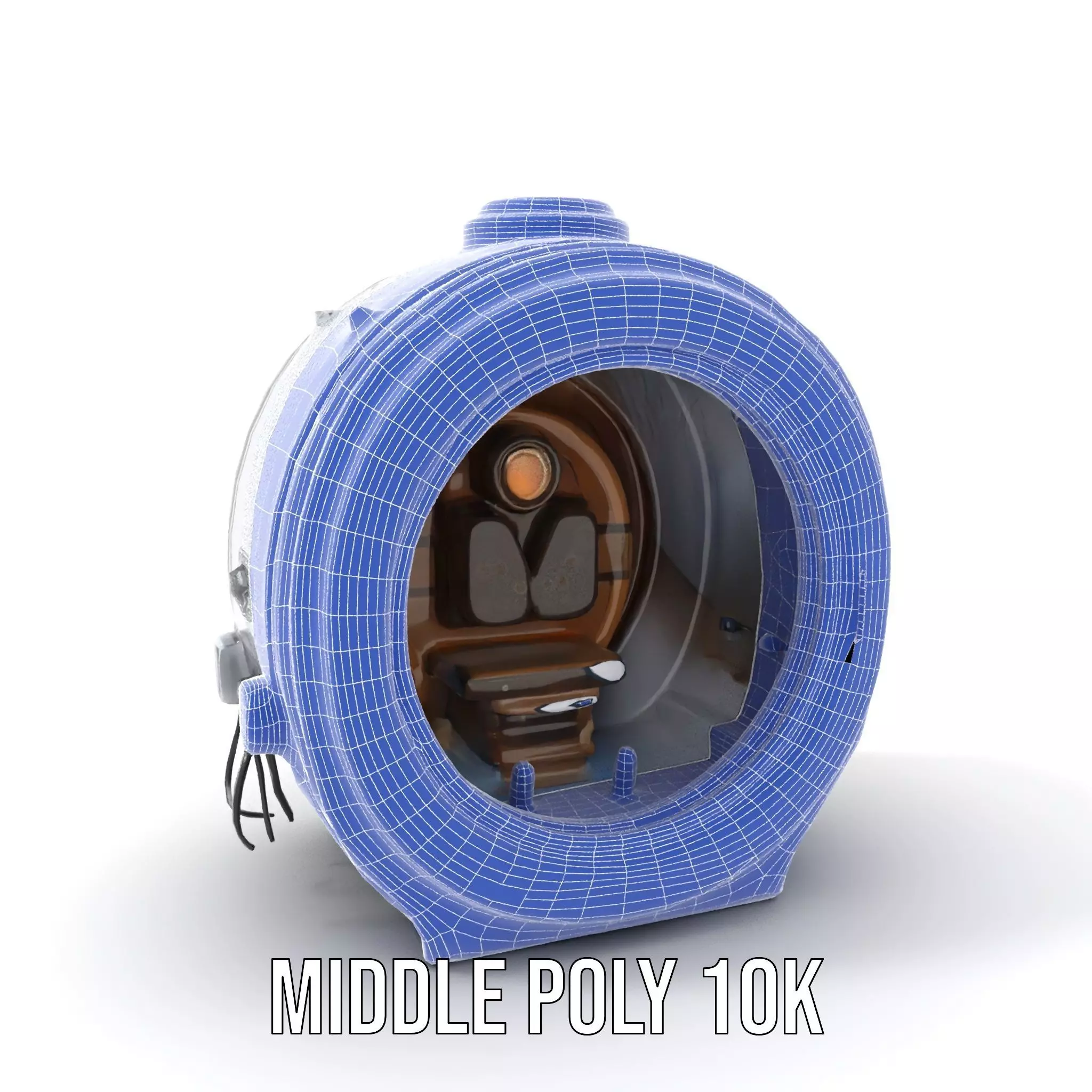 Futuristic Capsule Interior Model Pack Low-poly 3D model_21