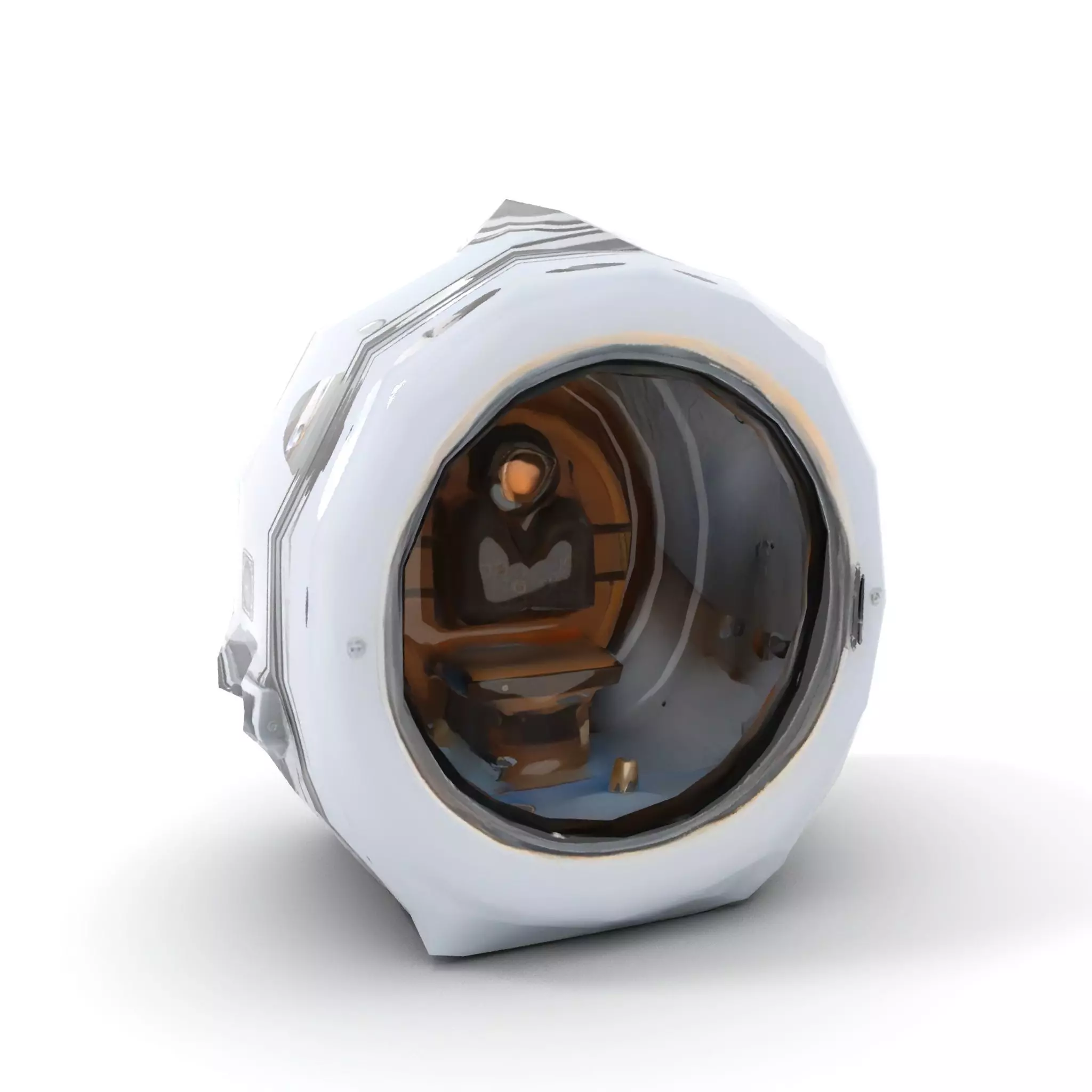 Futuristic Capsule Interior Model Pack Low-poly 3D model_8