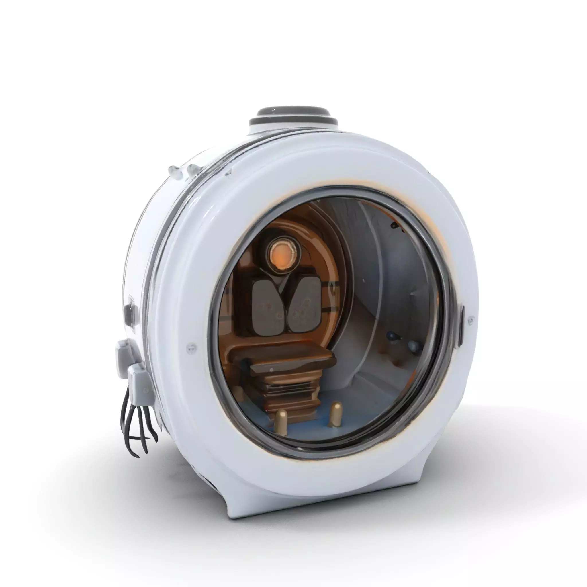 Futuristic Capsule Interior Model Pack Low-poly 3D model_0