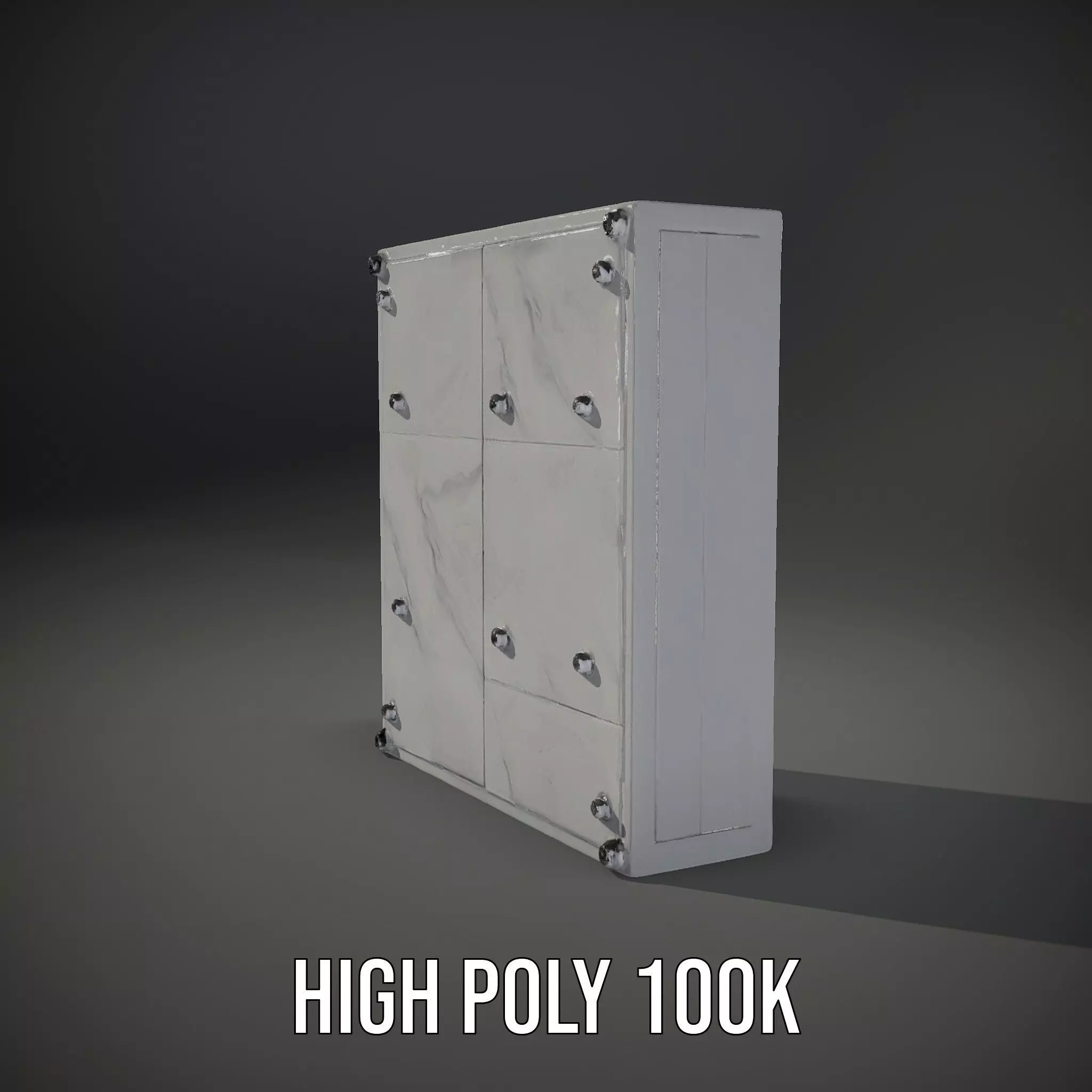 Metallic Wall Panel Model Pack Low-poly 3D model_8