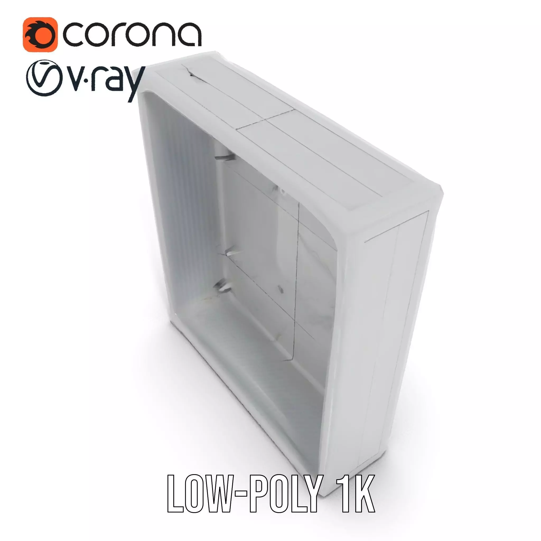 Metallic Wall Panel Model Pack Low-poly 3D model_16