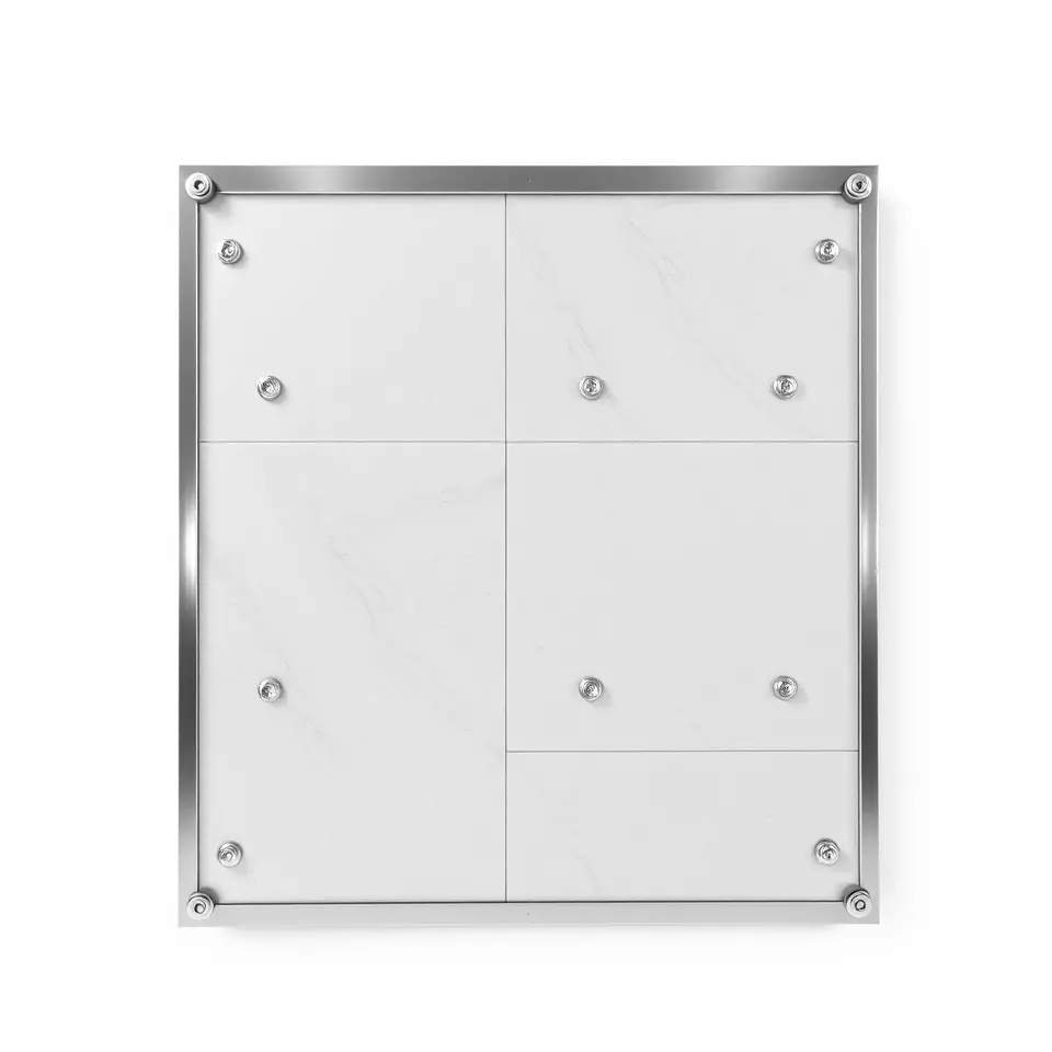 Metallic Wall Panel Model Pack Low-poly 3D model_2
