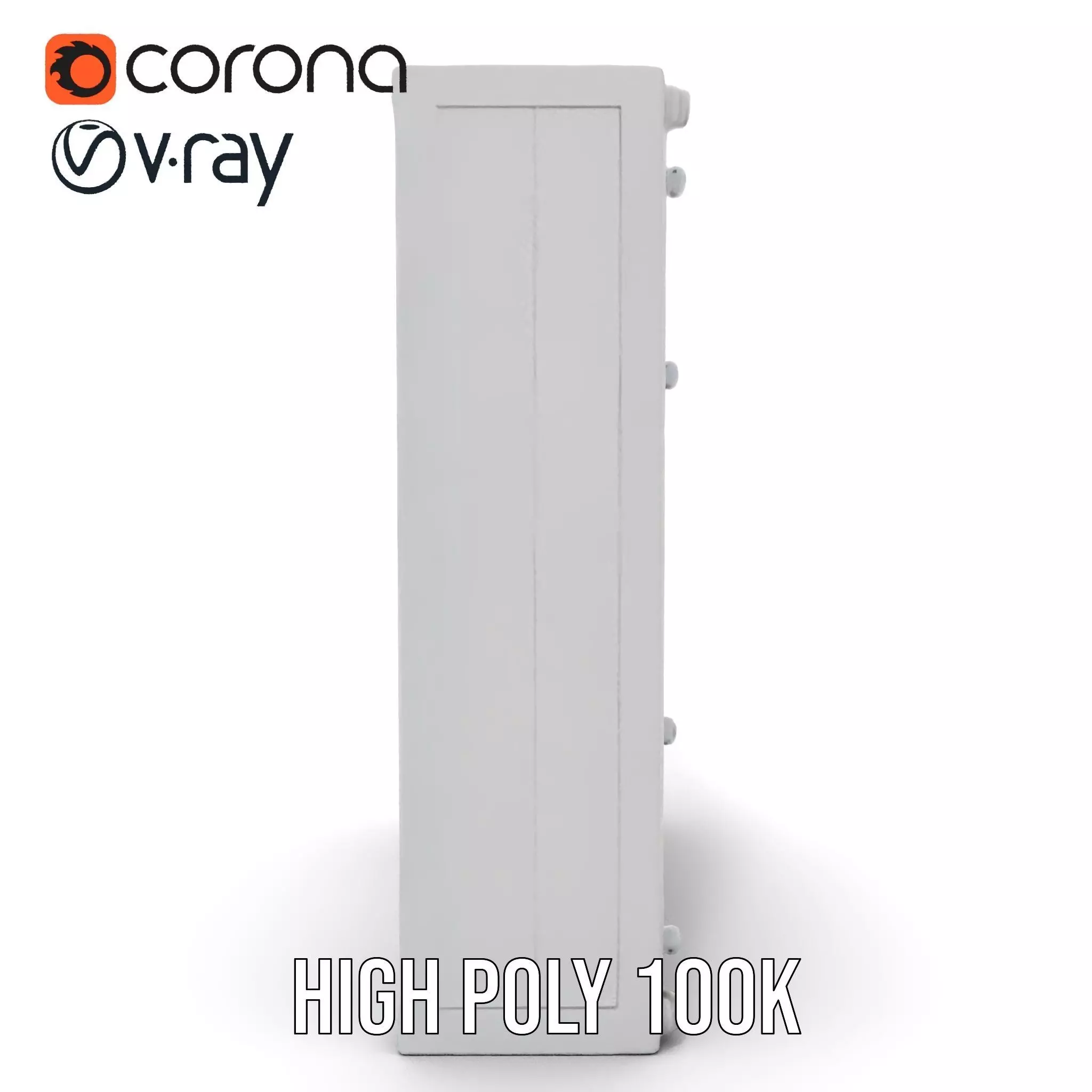 Metallic Wall Panel Model Pack Low-poly 3D model_26