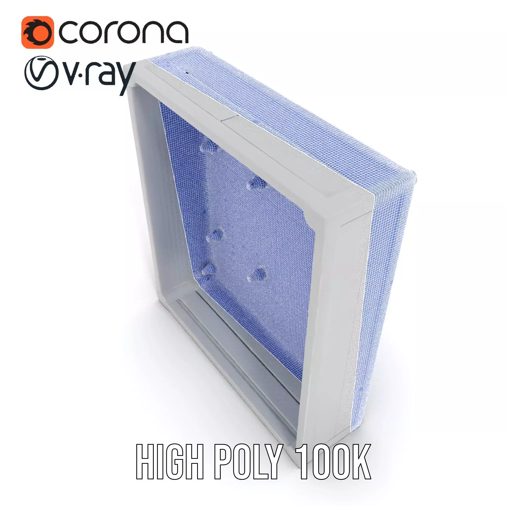 Metallic Wall Panel Model Pack Low-poly 3D model_33