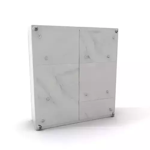 Metallic Wall Panel Model Pack Low-poly 3D model