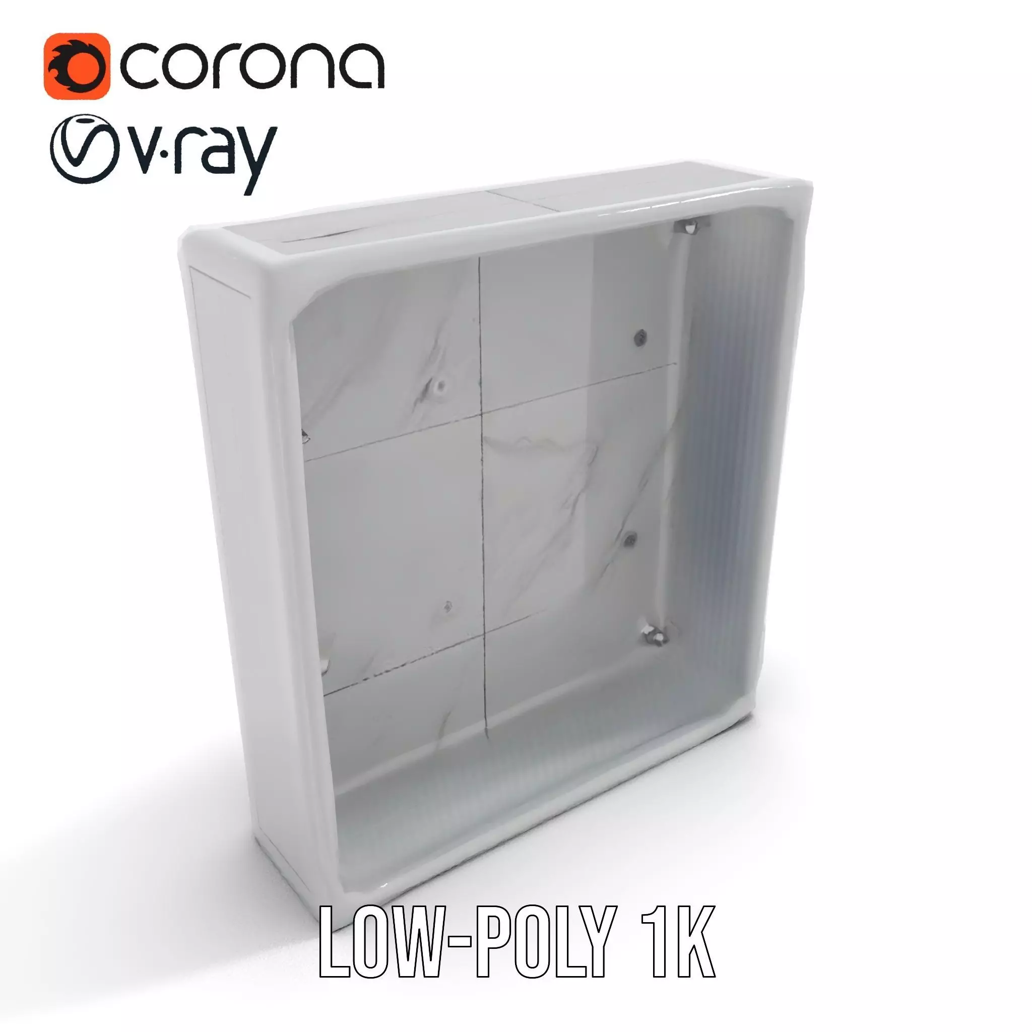 Metallic Wall Panel Model Pack Low-poly 3D model_14