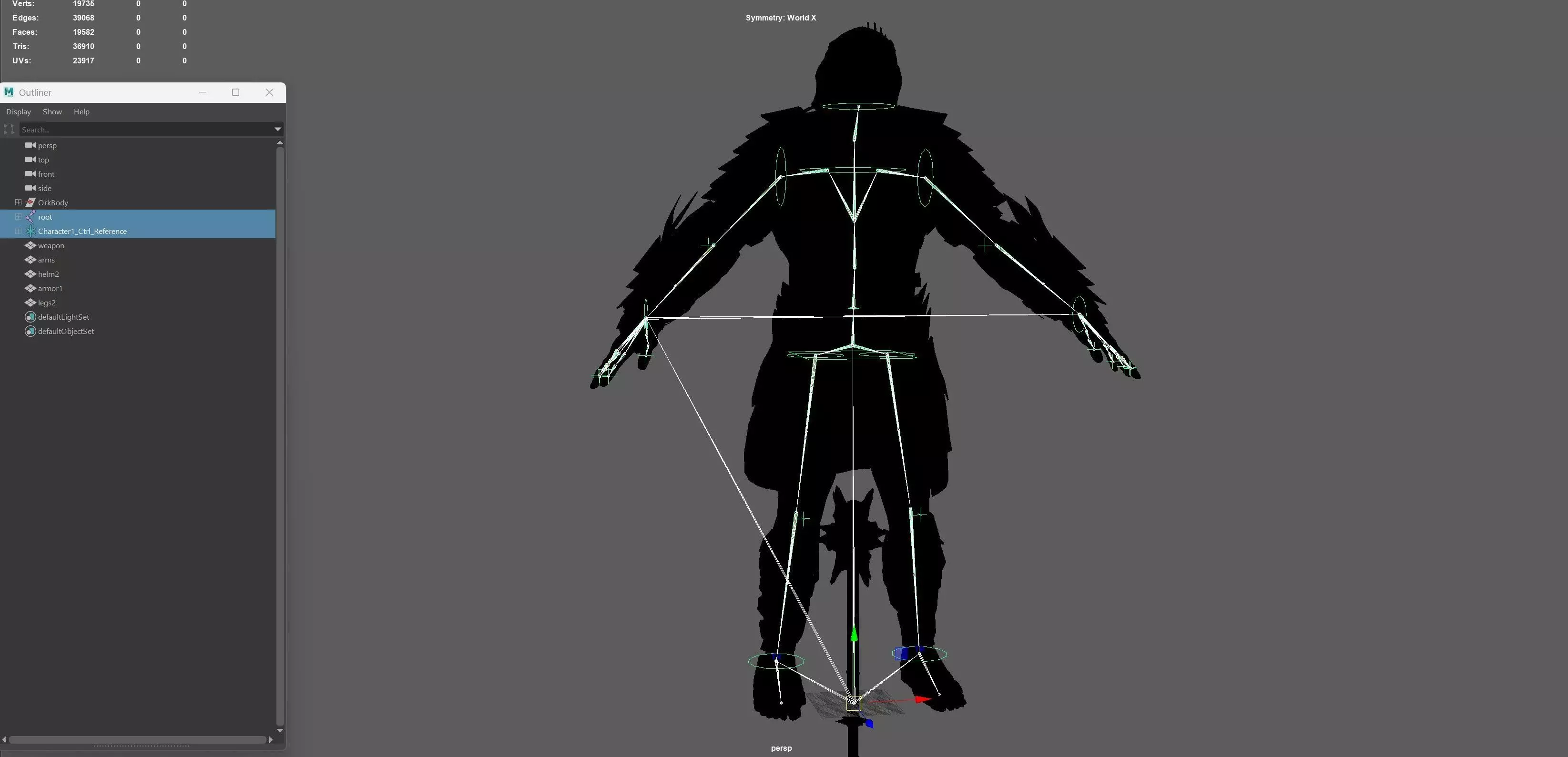 OrcKnight Low-poly 3D model_26