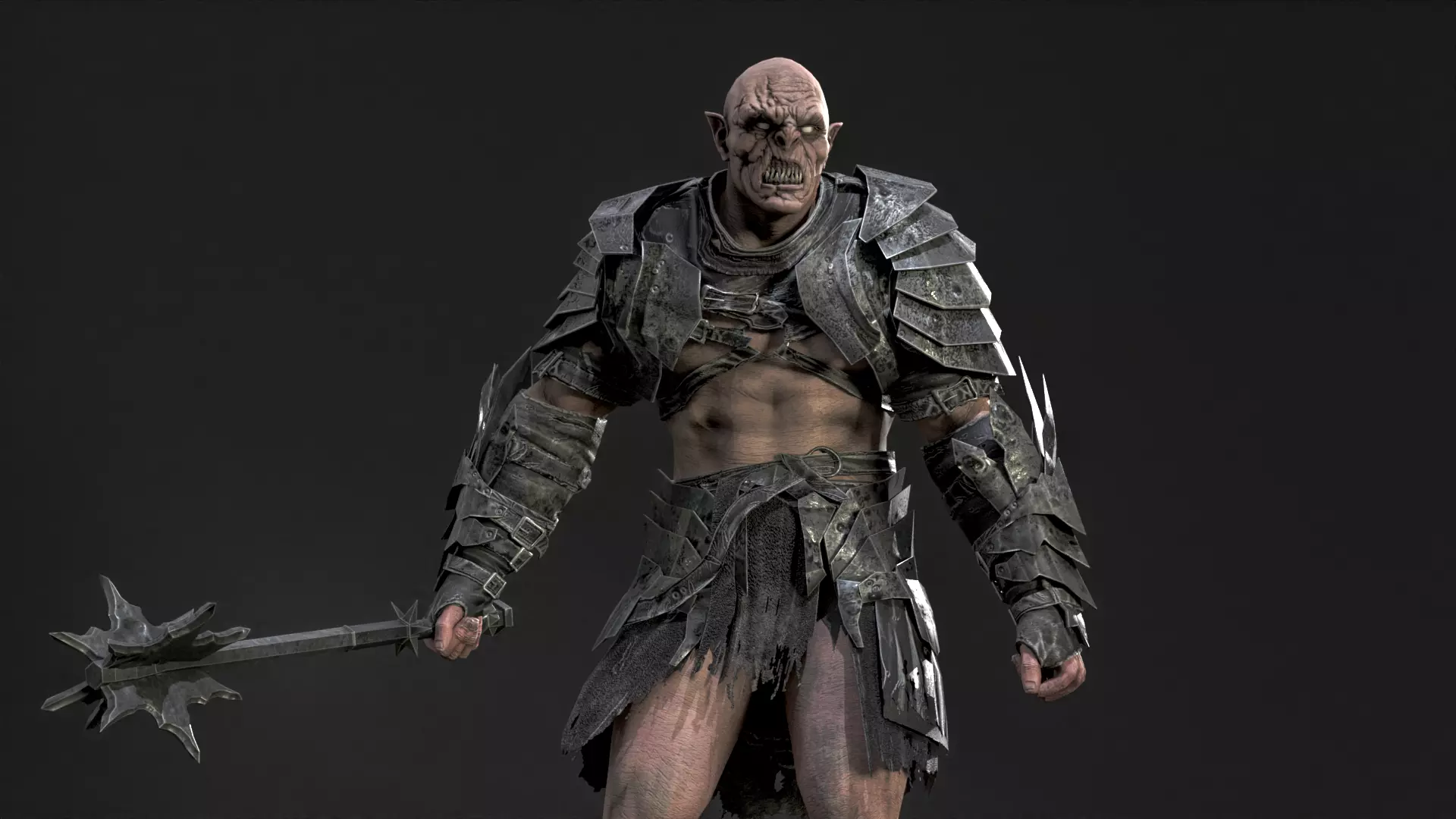 OrcKnight Low-poly 3D model_16