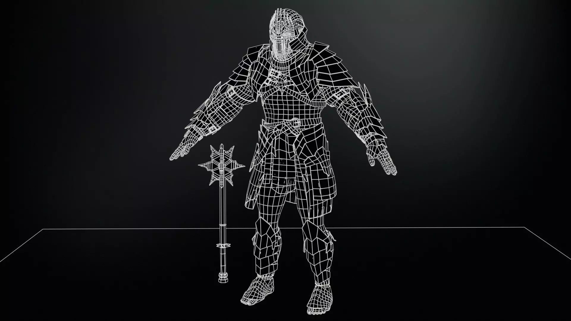 OrcKnight Low-poly 3D model_21