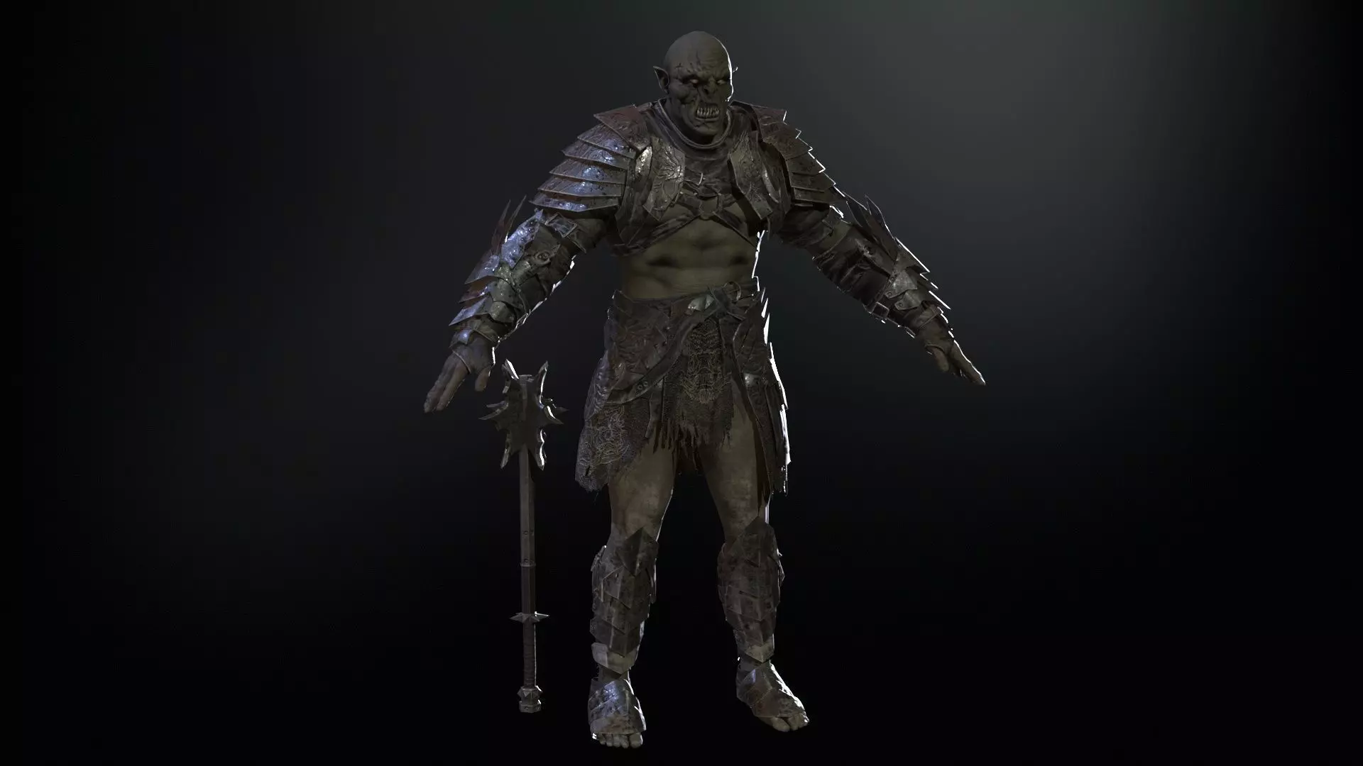 OrcKnight Low-poly 3D model_15