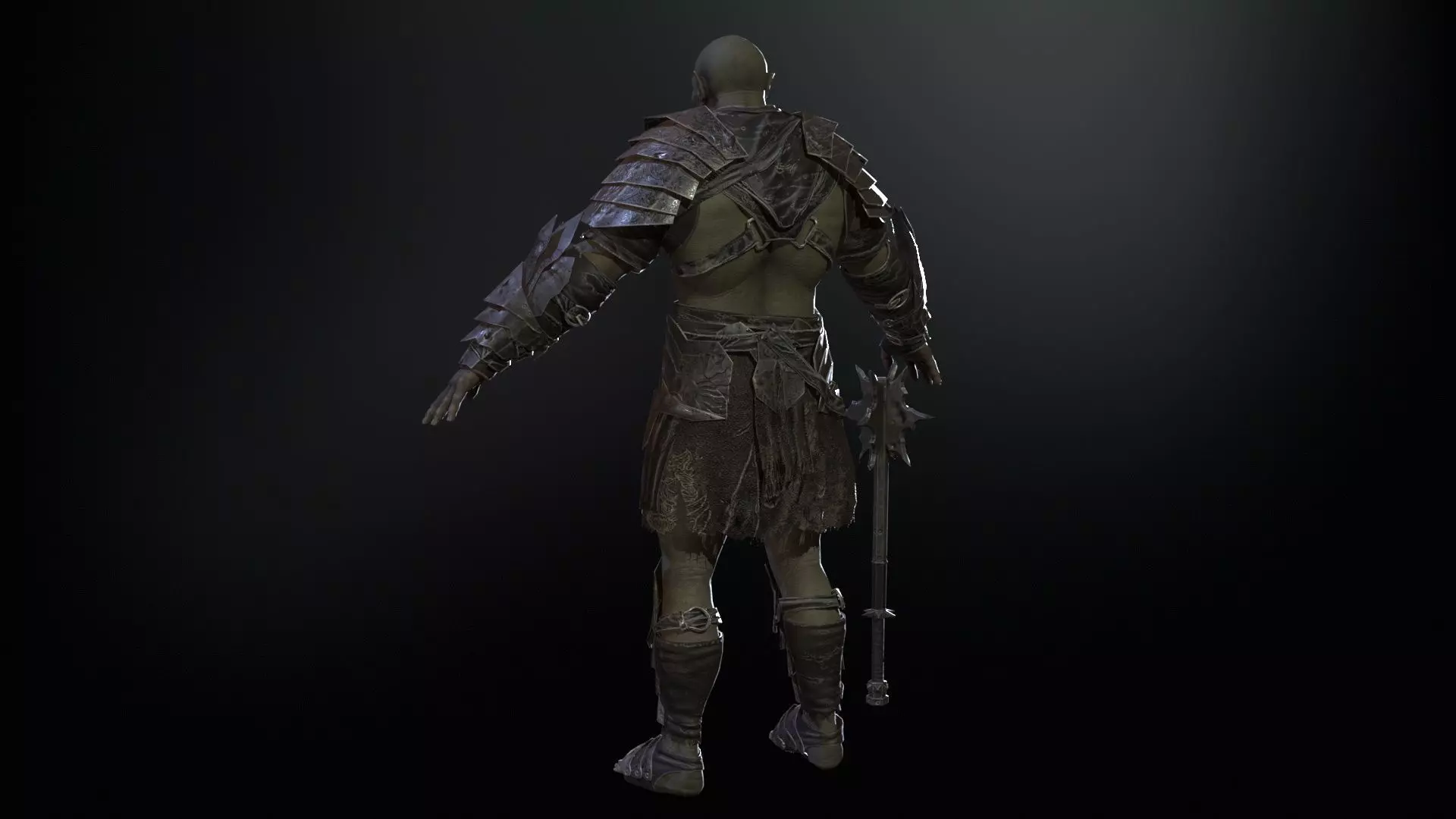 OrcKnight Low-poly 3D model_17