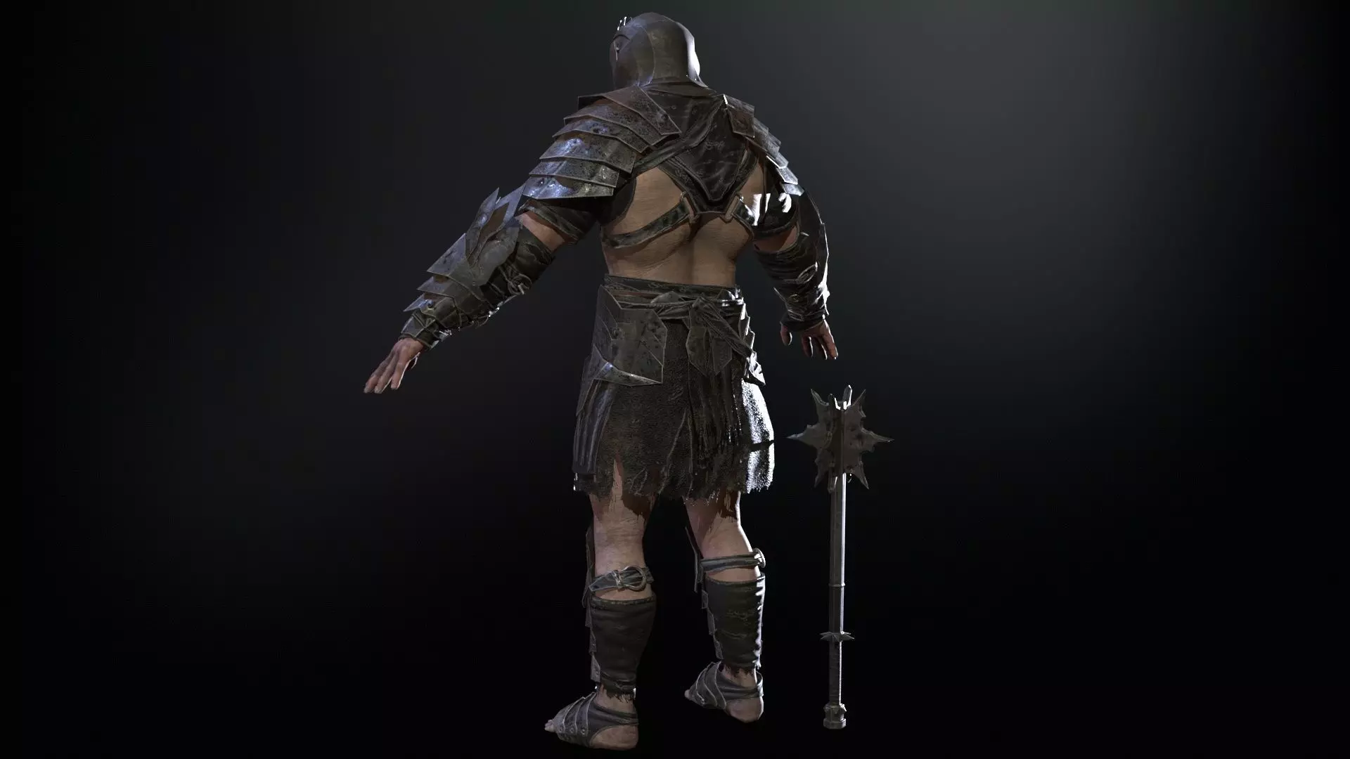 OrcKnight Low-poly 3D model_13