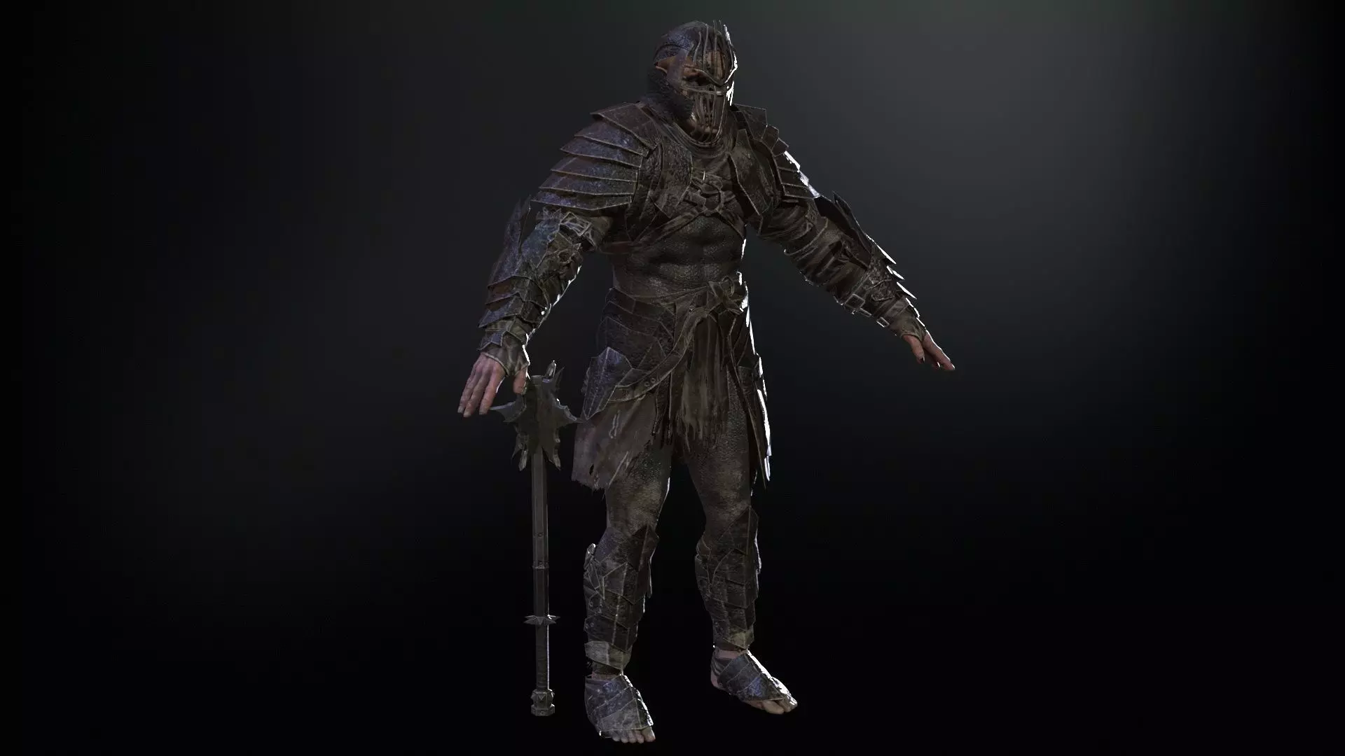 OrcKnight Low-poly 3D model_25