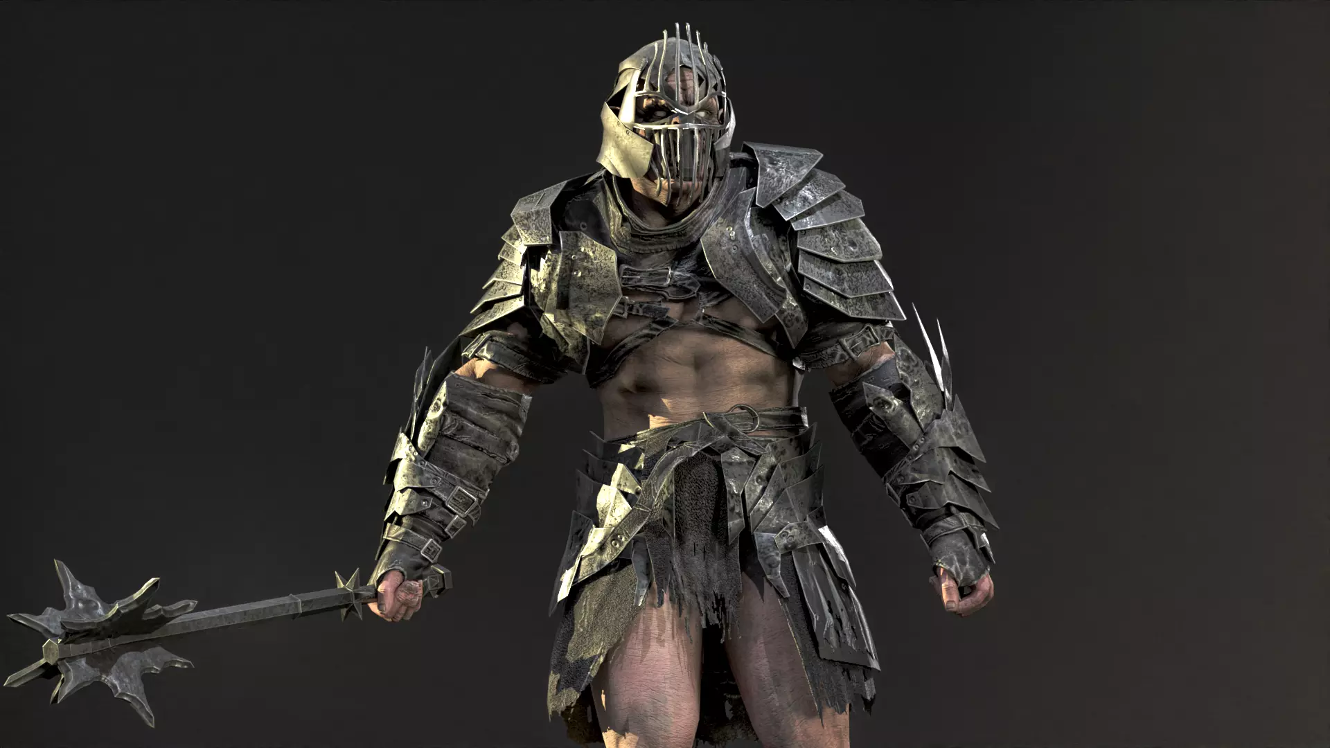 OrcKnight Low-poly 3D model_14