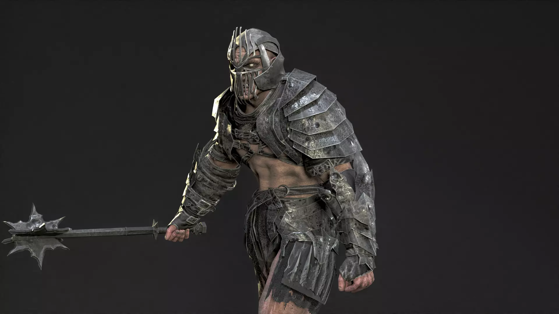 OrcKnight Low-poly 3D model_12