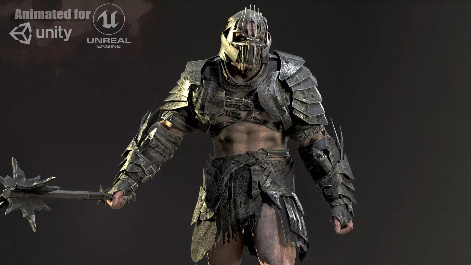 OrcKnight Low-poly 3D model_0