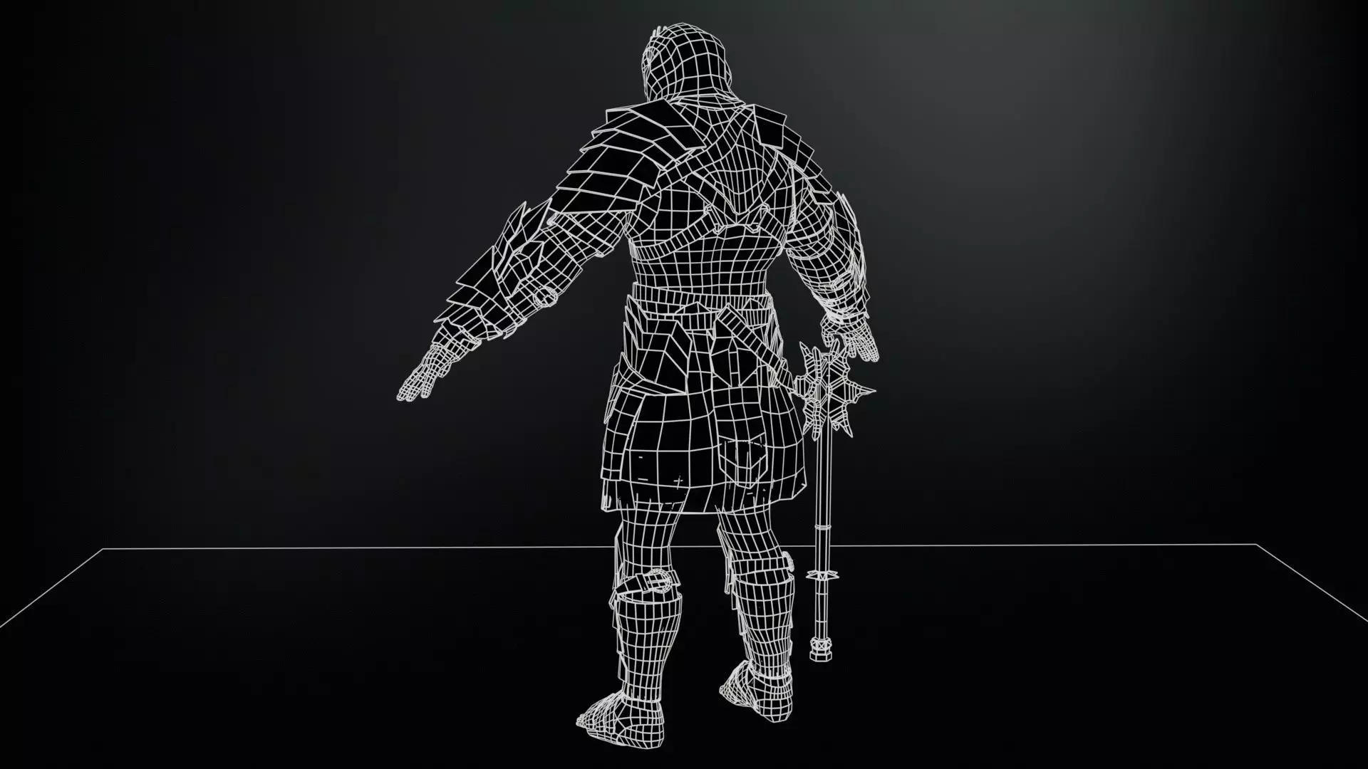 OrcKnight Low-poly 3D model_19