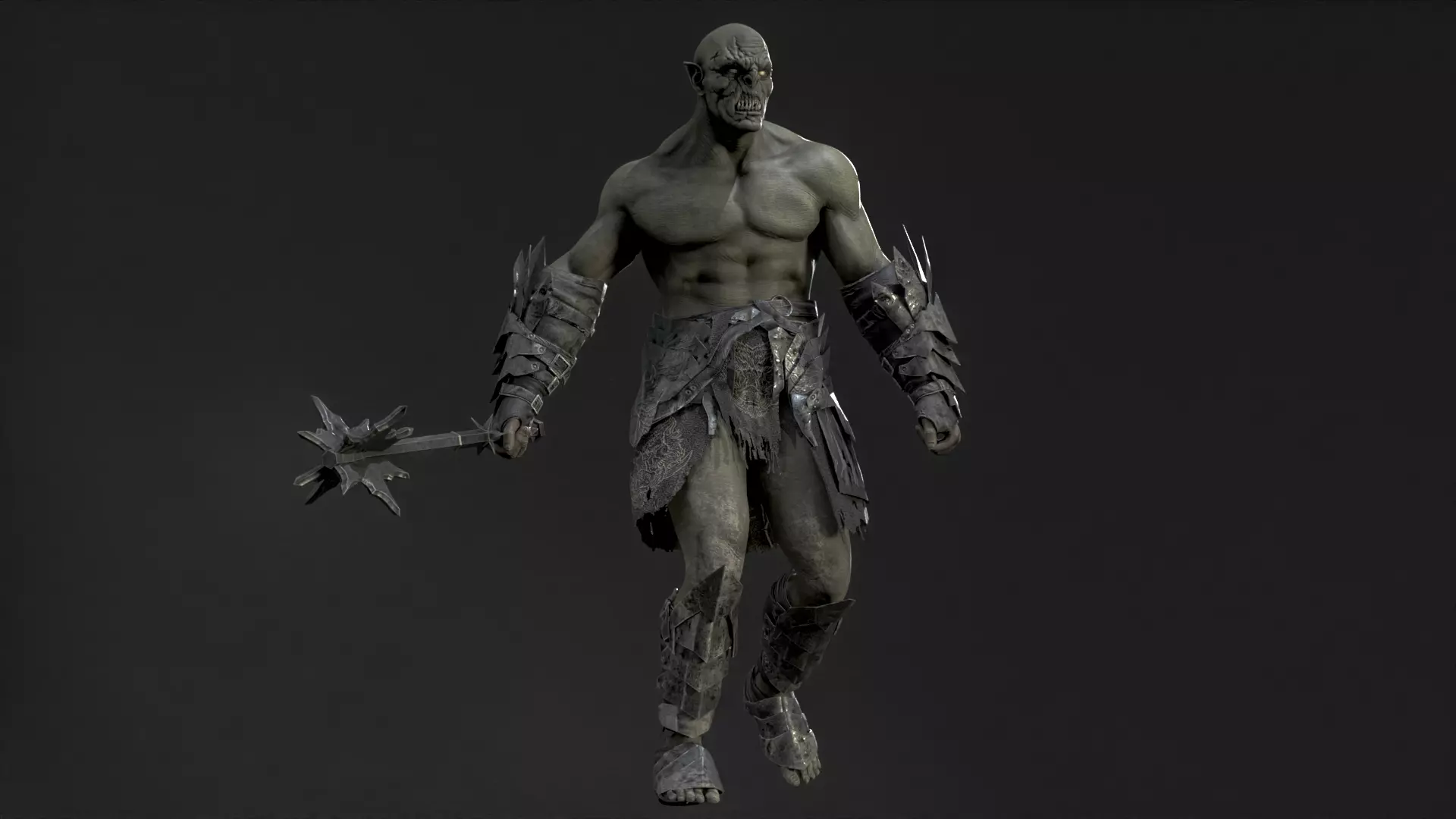 OrcKnight Low-poly 3D model_22