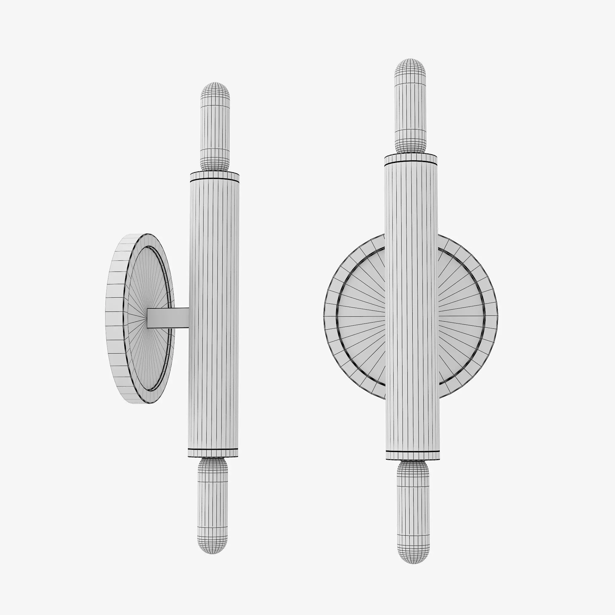 Plasrer Wall Light 3D model_1