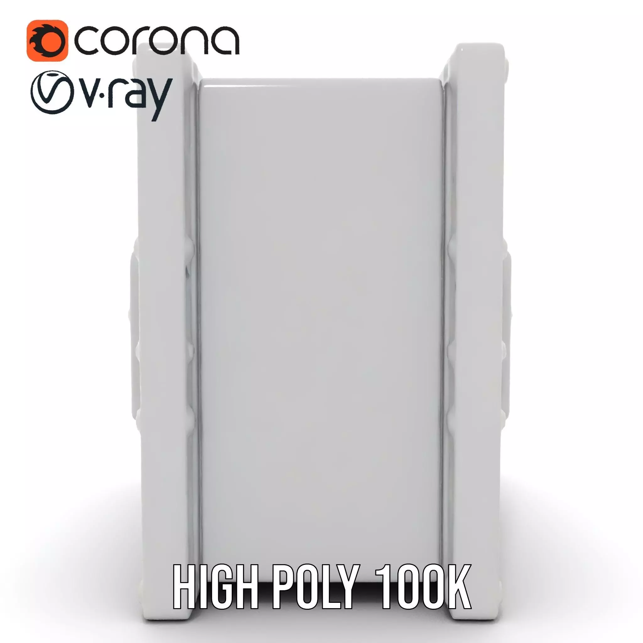 Vault Door model pack with metallic design Low-poly 3D model_15